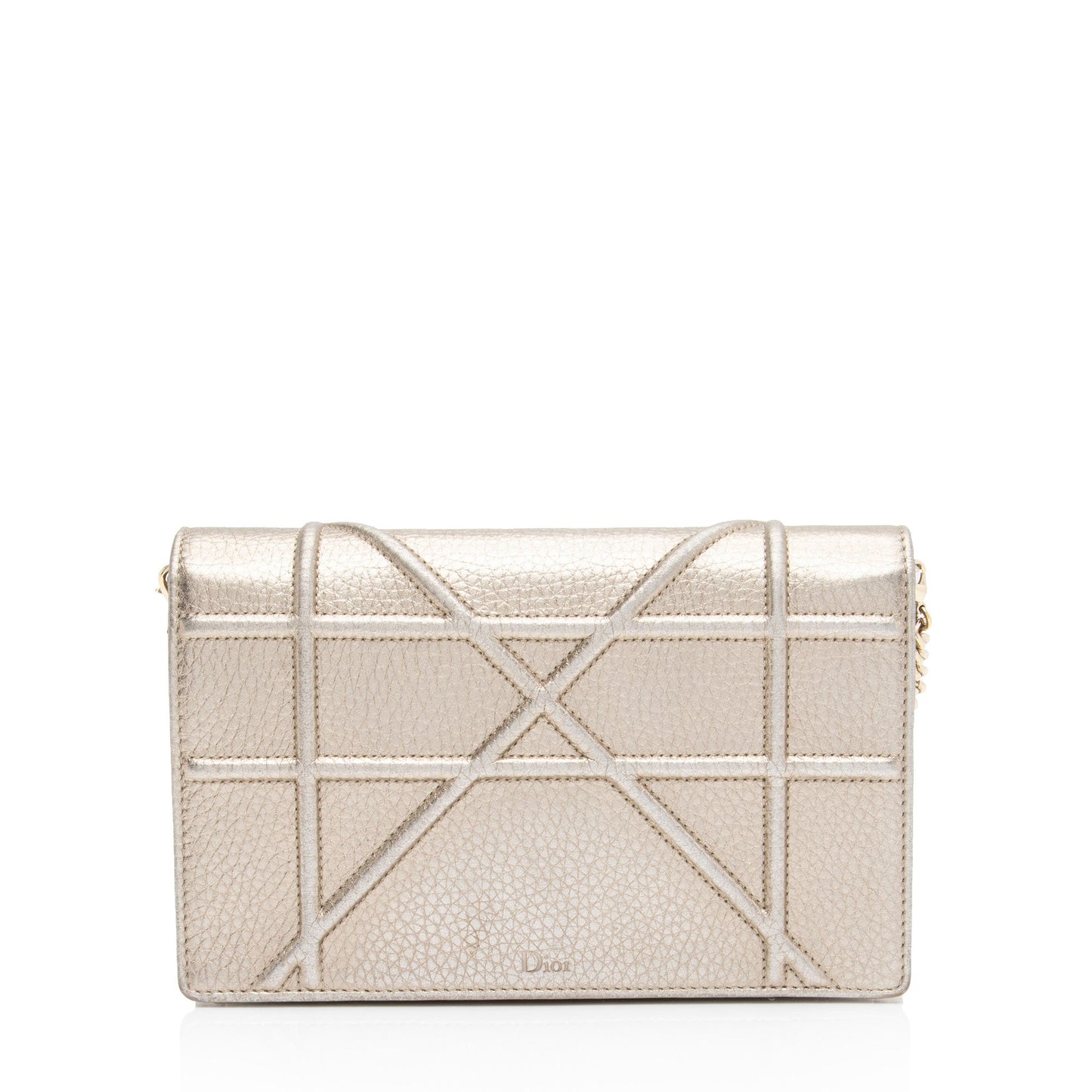 Dior Metallic Calfskin ama Wallet On Bag Shf Rpznj7 Chain Crossbody Bag