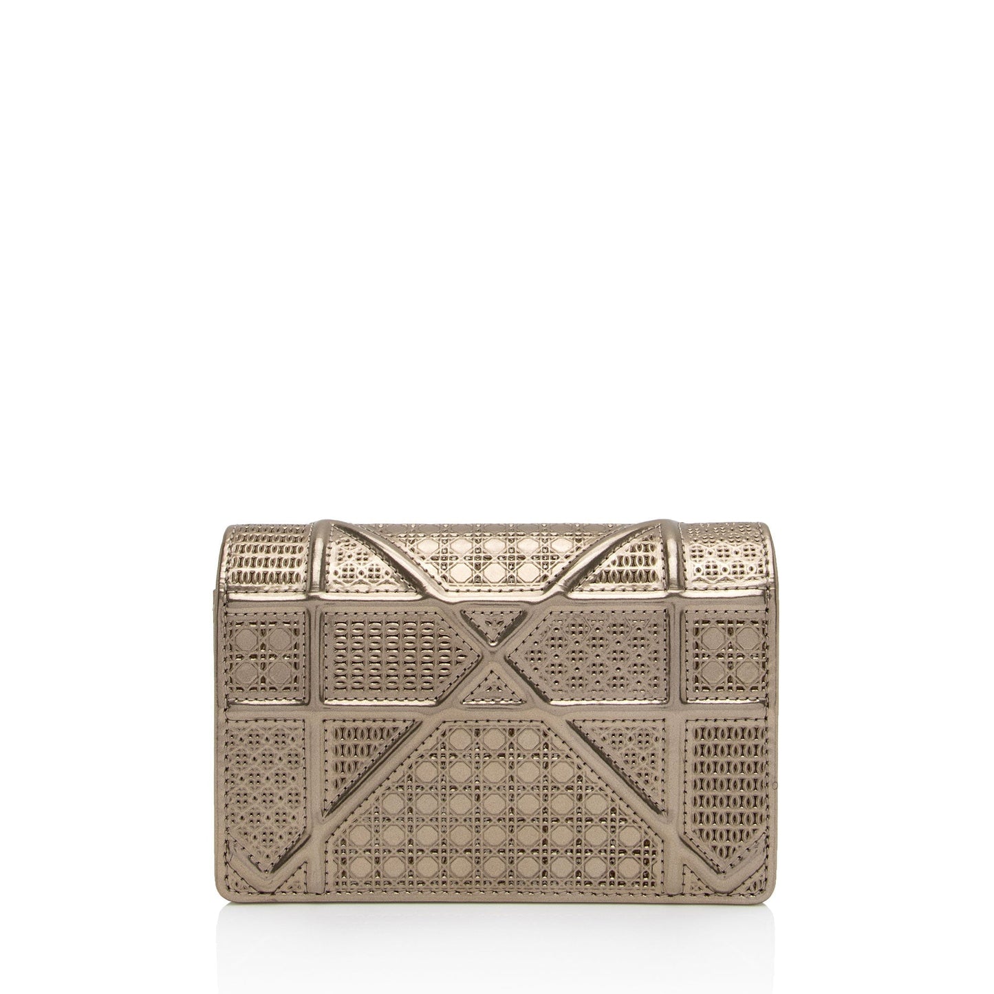 Dior Metallic Calfskin Cannage ama Shoulder Bag Shf Jlncsf Baby Micro