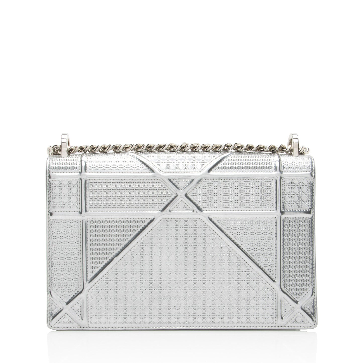 Dior Metallic Calfskin Cannage ama Shoulder Bag Medium Micro