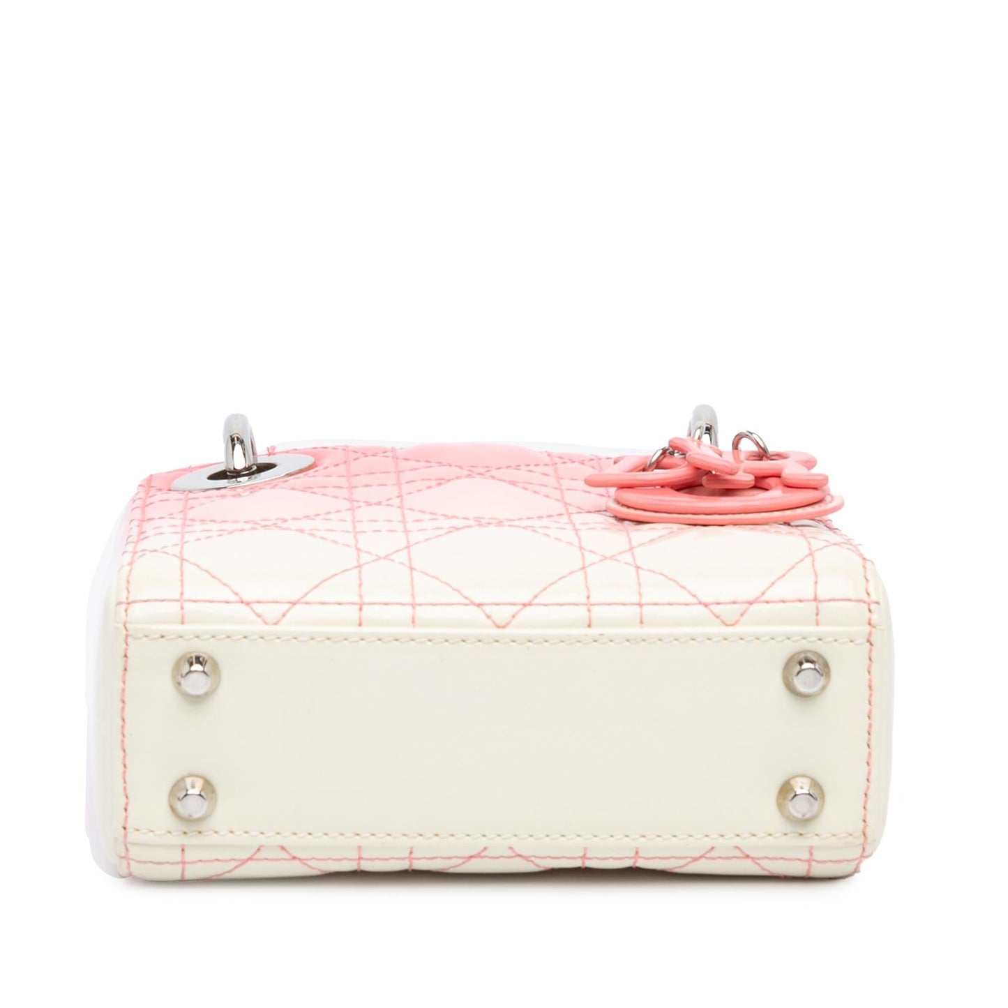 Dior Ombre Cannage Lady Satchel Bag Patent Micro Lady Dior 2