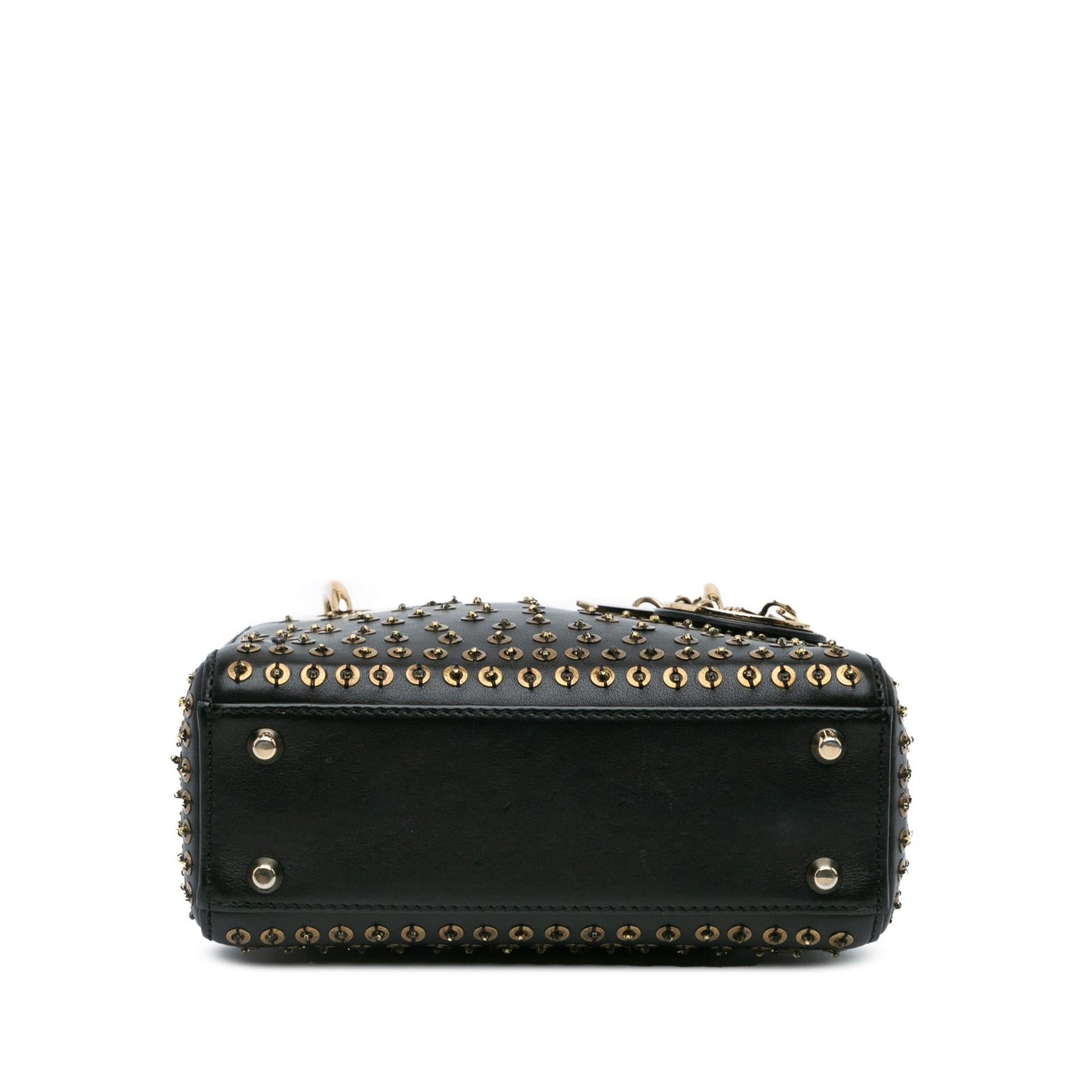 Dior Calfskin Embellished Lady Satchel Bag Mini Lady Dior 1