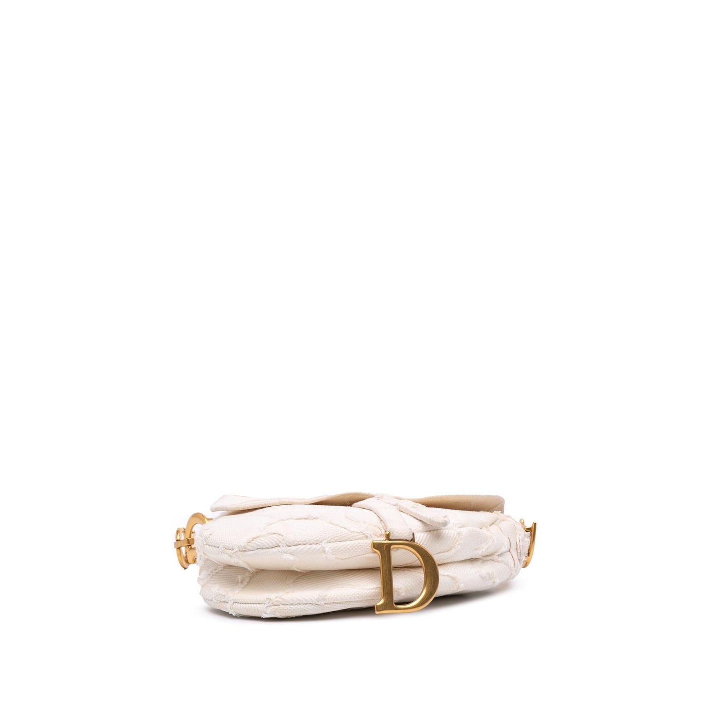 Dior Camouflage Saddle Bag Canvas Mini Embroidered Shoulder Bag