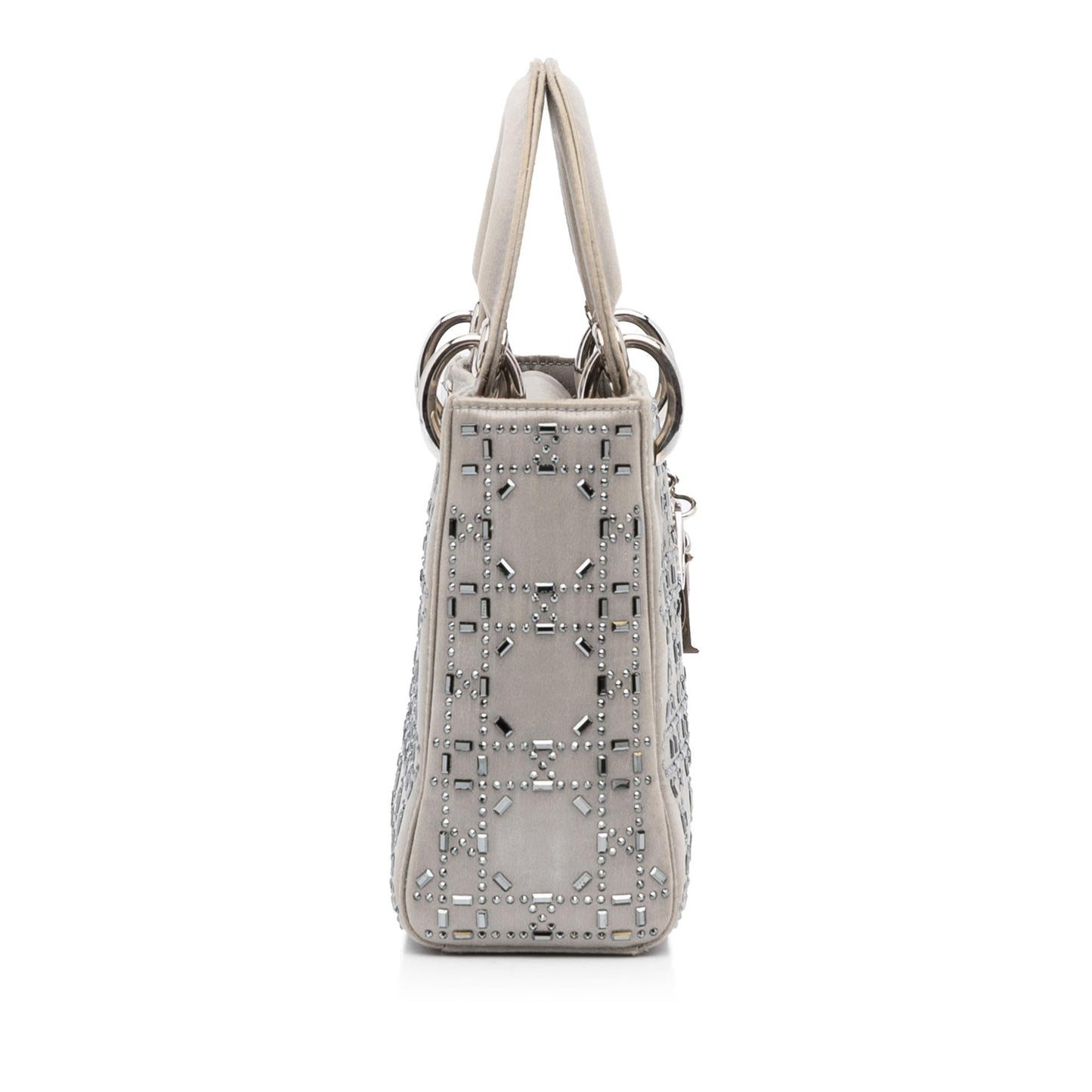 Dior Crystal Embellished Lady Shg V7Ezwy Satchel Bag Satin Mini
