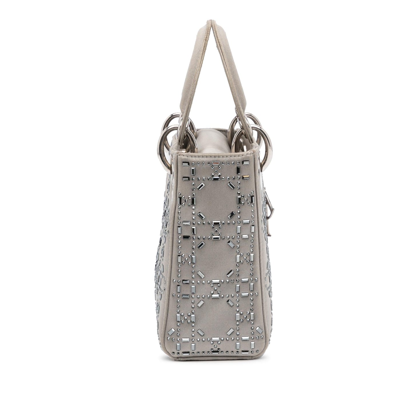 Dior Crystal Embellished Lady Shg S5Dg4B Satchel Bag Satin Mini