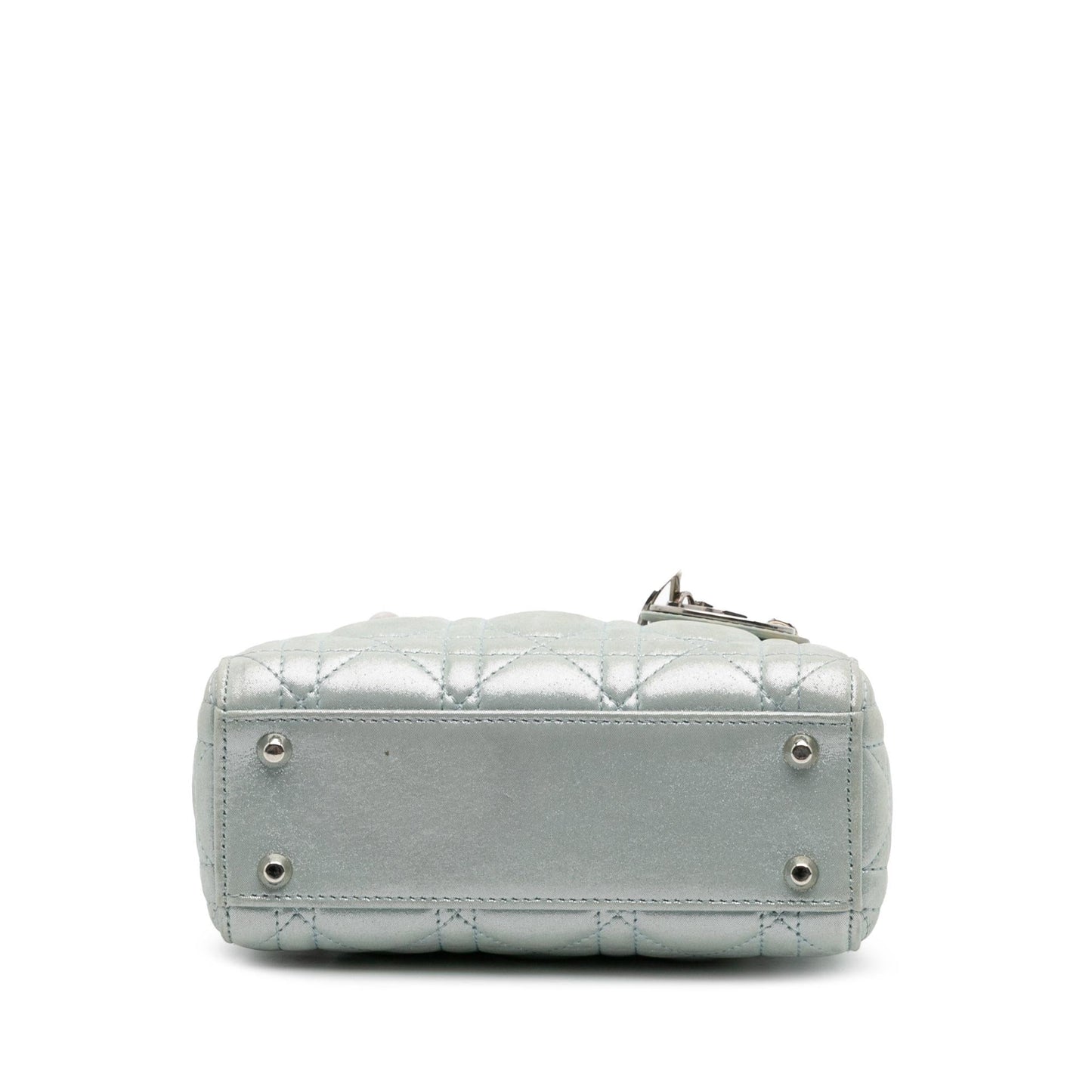 Dior Iridescent Cannage Lady Satchel Bag Lambskin Mini Lady Dior 7