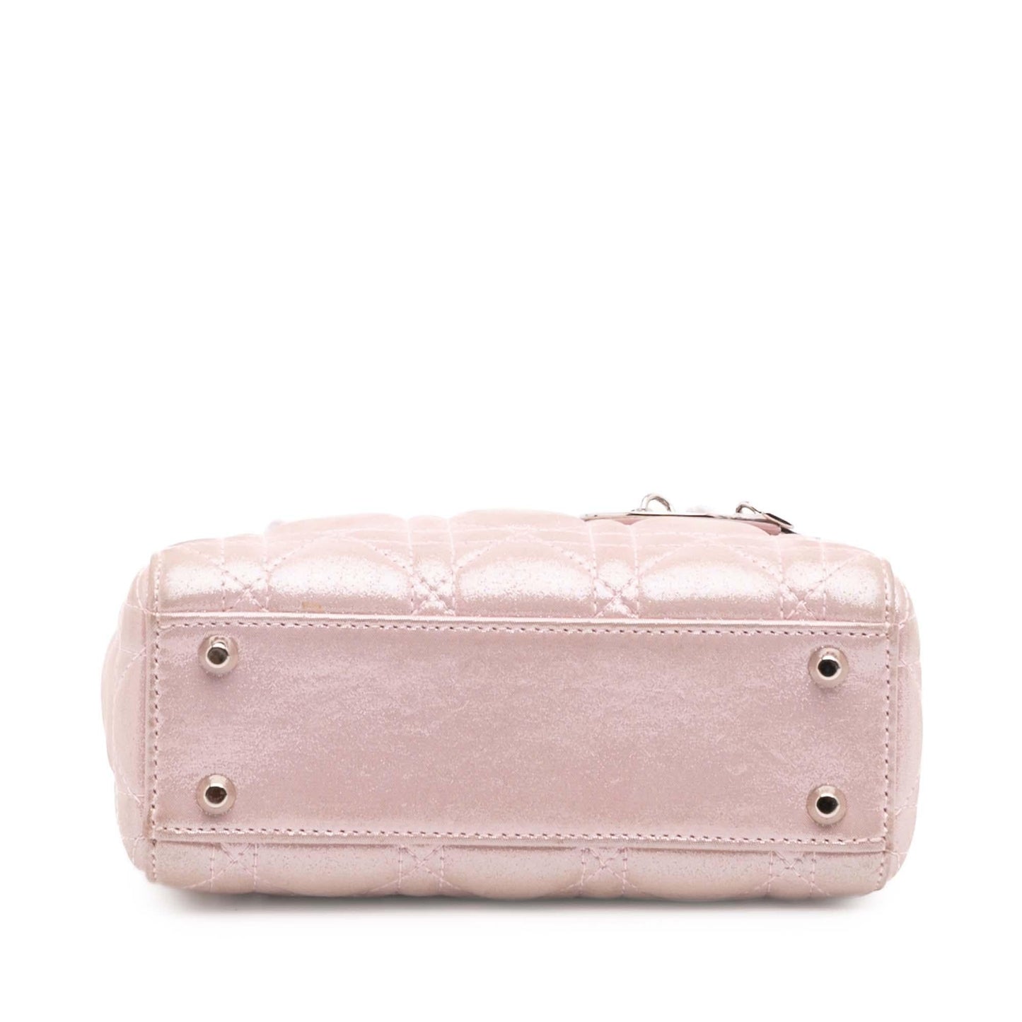 Dior Iridescent Cannage Lady Satchel Bag Lambskin Mini Lady Dior 9