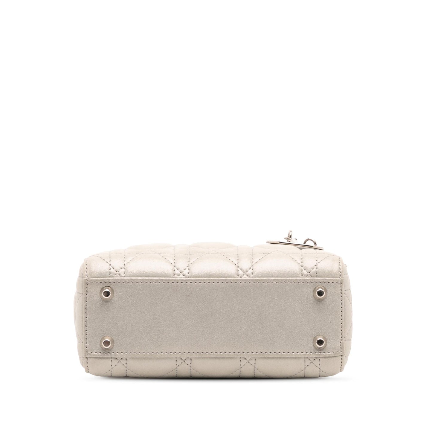 Dior Iridescent Cannage Lady Satchel Bag Lambskin Mini Lady Dior 10