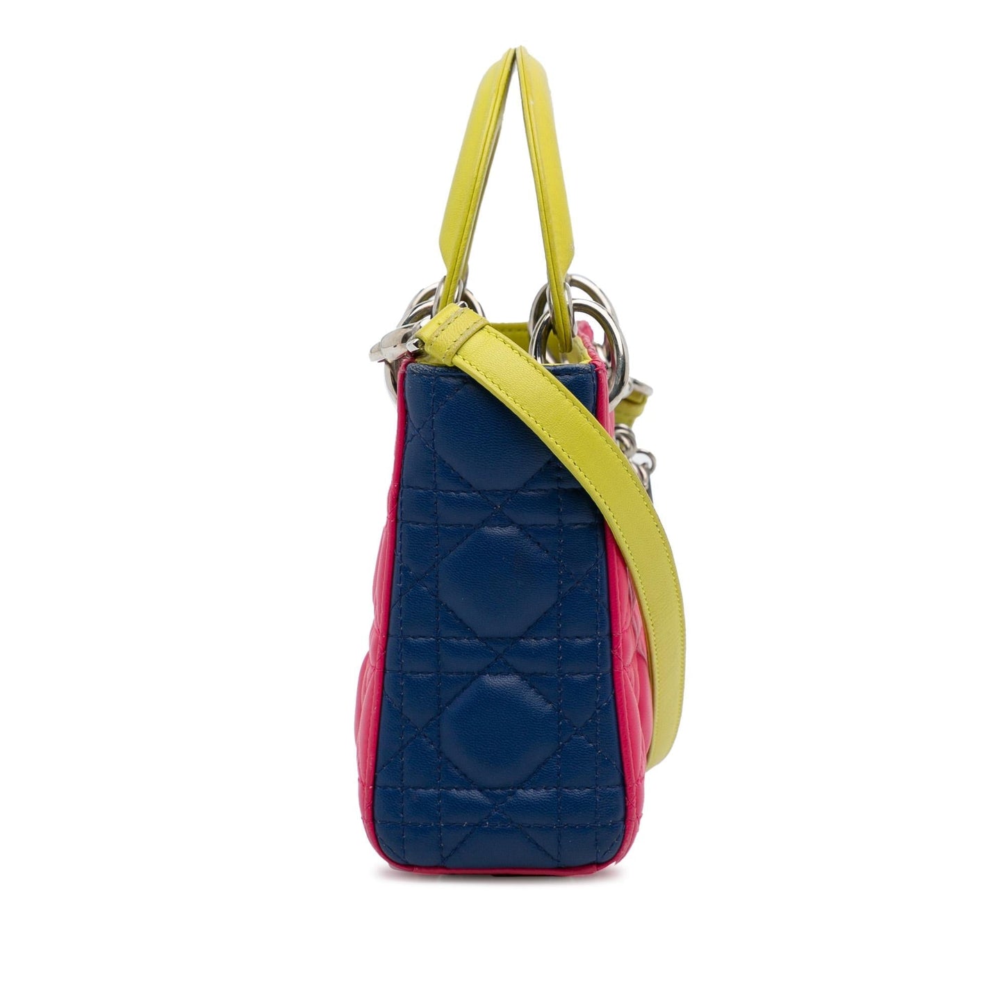 Dior Cannage Lady Tricolor Shg Mxgk8D Satchel Bag Lambskin Mini