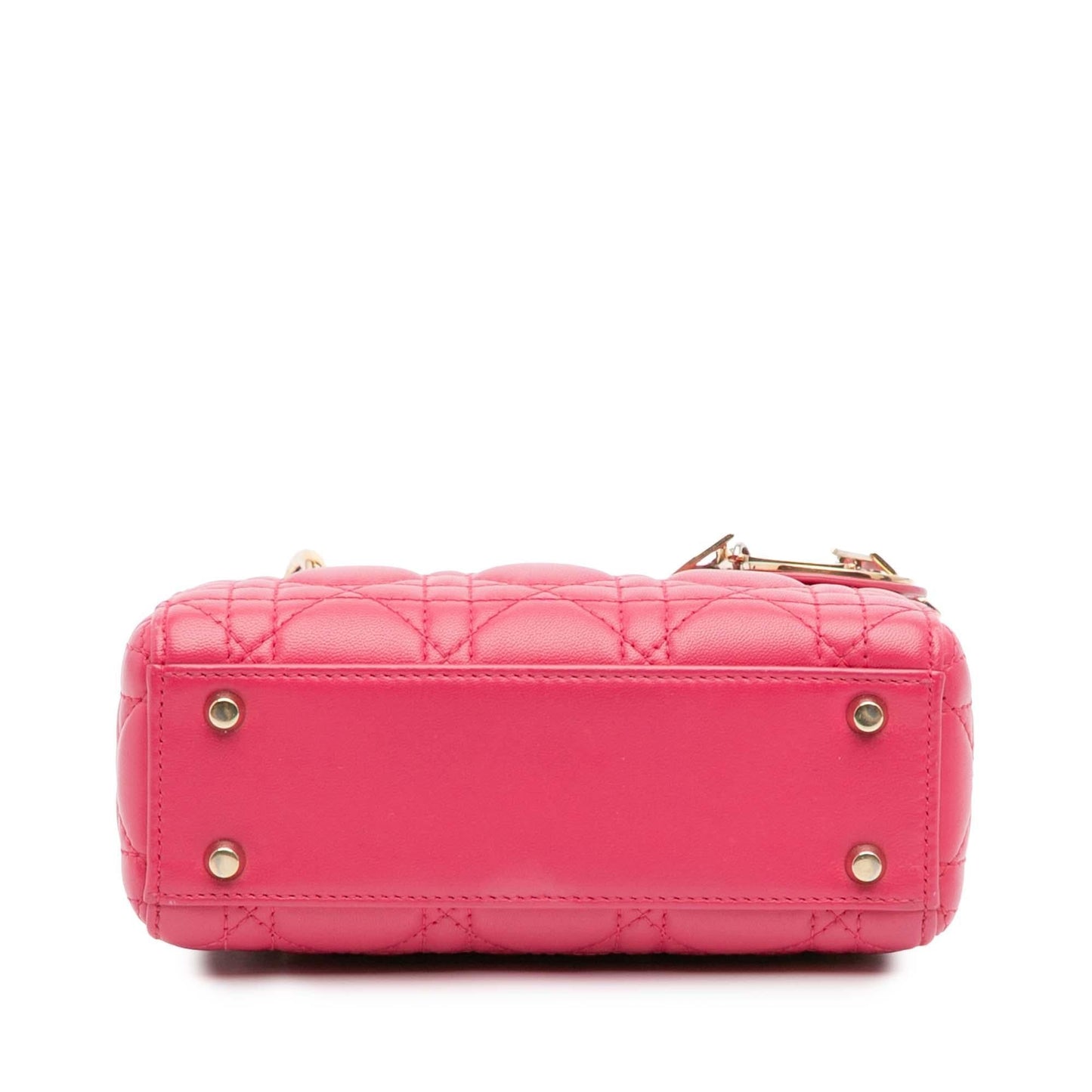 Dior Cannage Lady Satchel Bag Lambskin Mini Lady Dior 14