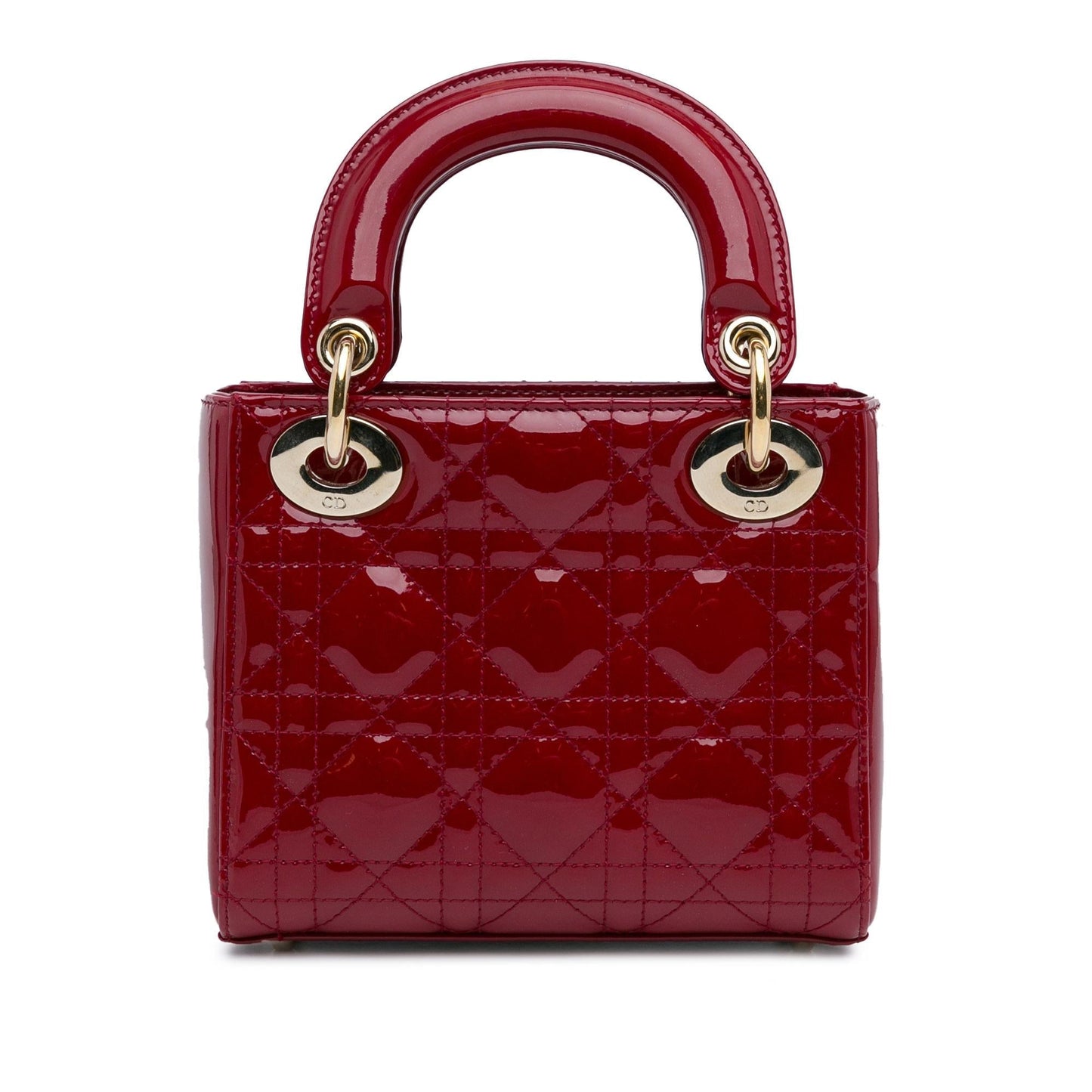 Dior Cannage Lady Shg 5Cwfm7 Satchel Bag Patent Mini