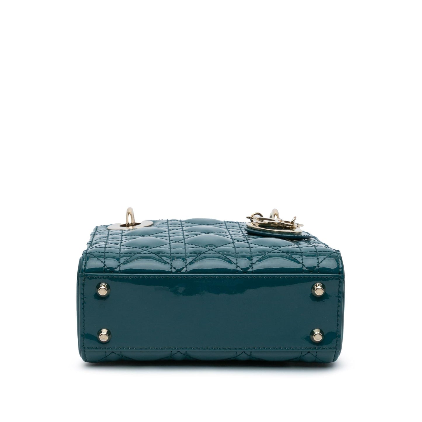 Dior Cannage Lady Satchel Bag Patent Mini Lady Dior 1