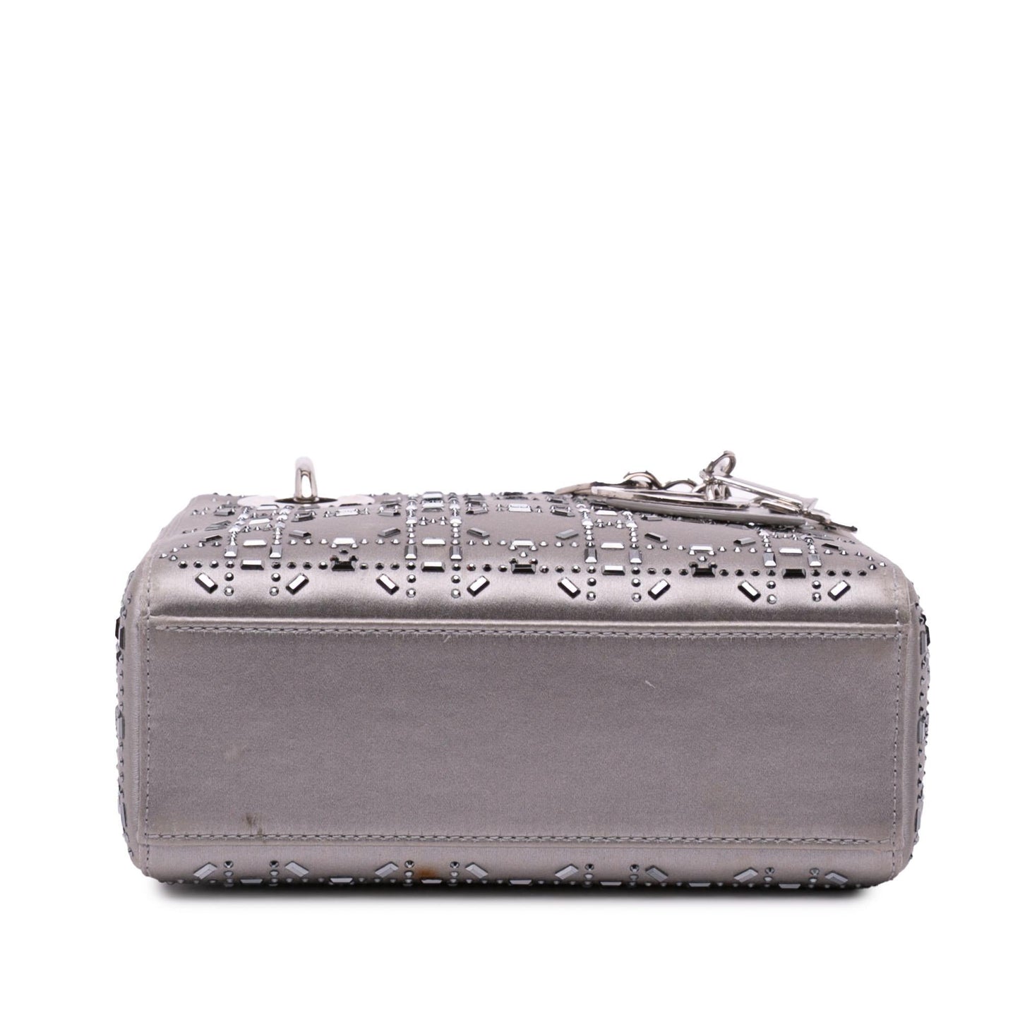 Dior Cannage Crystal Lady Satchel Bag Satin Mini Lady Dior 1
