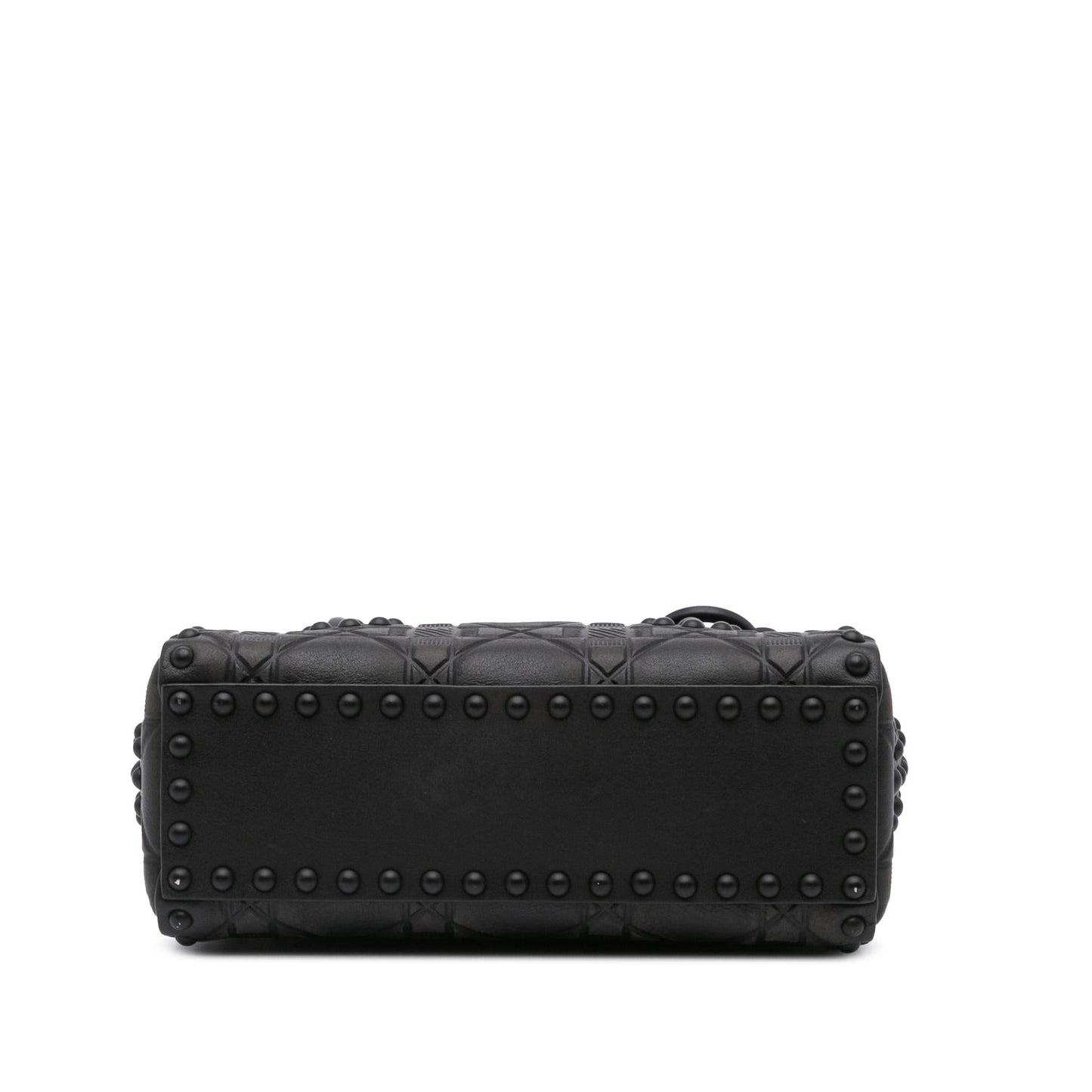 Dior Ultra Matte Calfskin Cannage Studded Flower Lady Satchel Mini Satchel Bag