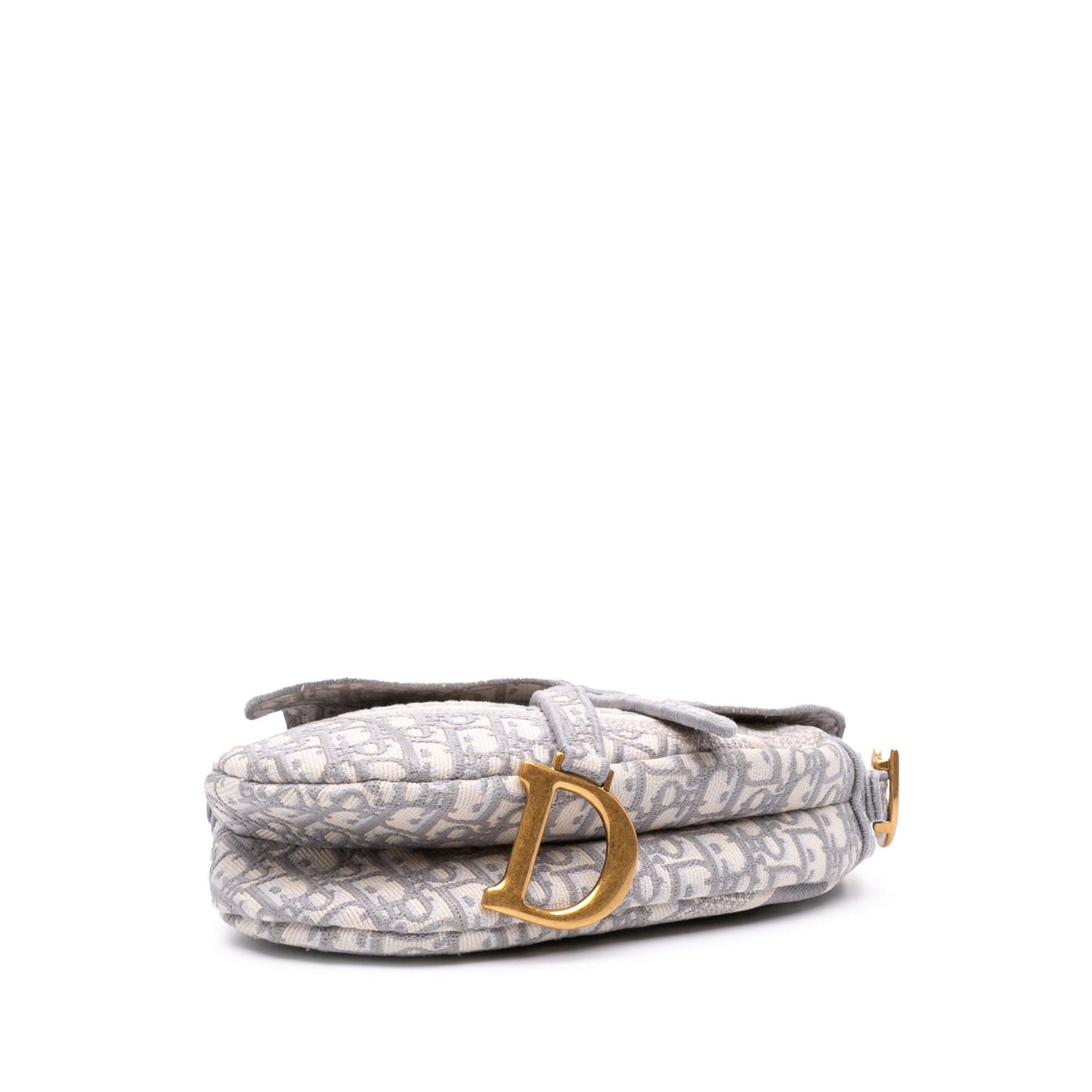 Dior Oblique Saddle Bag Canvas Embroidered Shoulder Bag 2