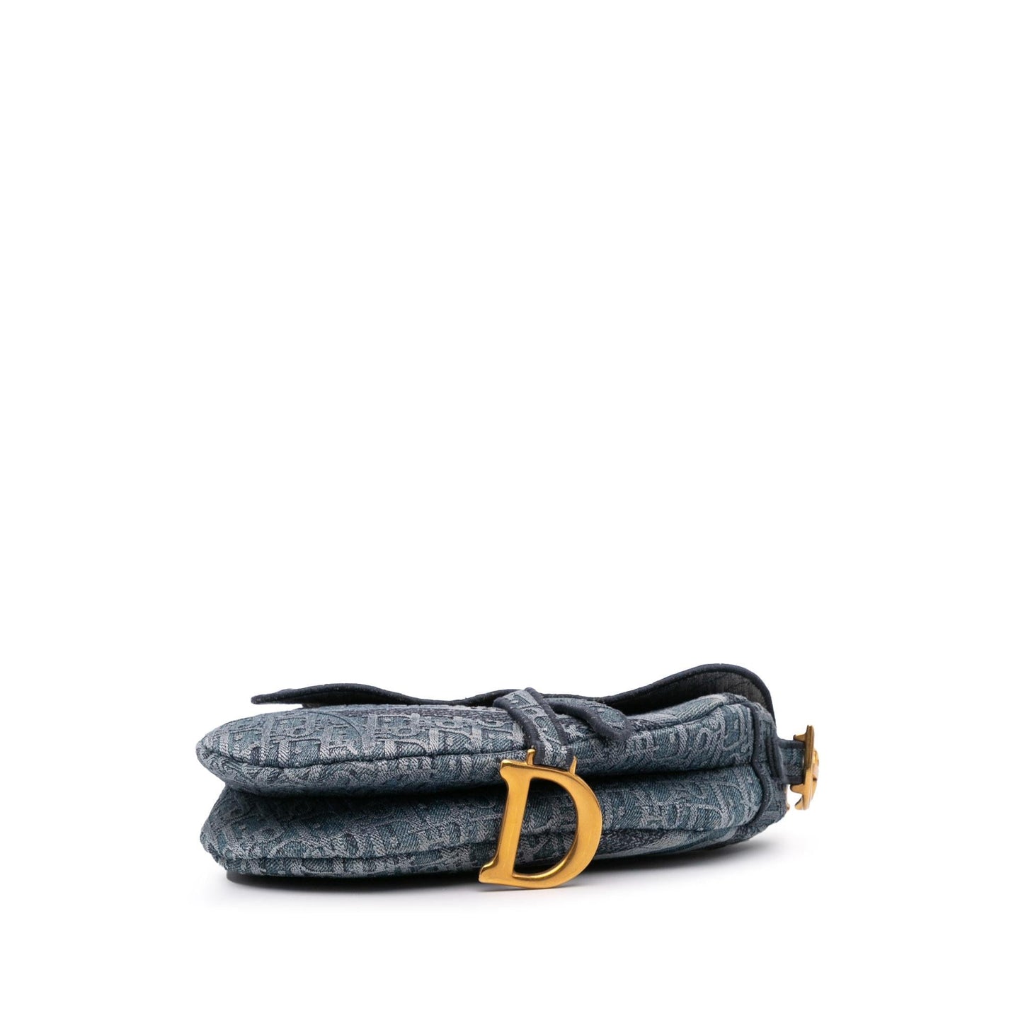 Dior Oblique Saddle Bag Denim Embroidered Shoulder Bag Saddle Bag 1