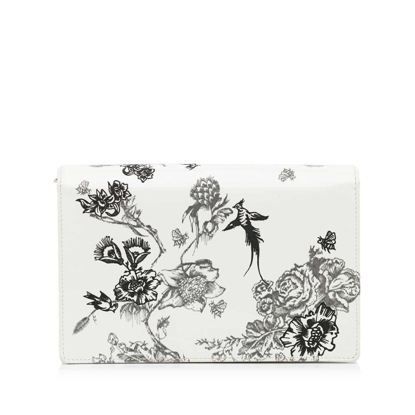 Dior ama Toile De Jouy Clutch Shg Rgybns Patent Clutch Bag