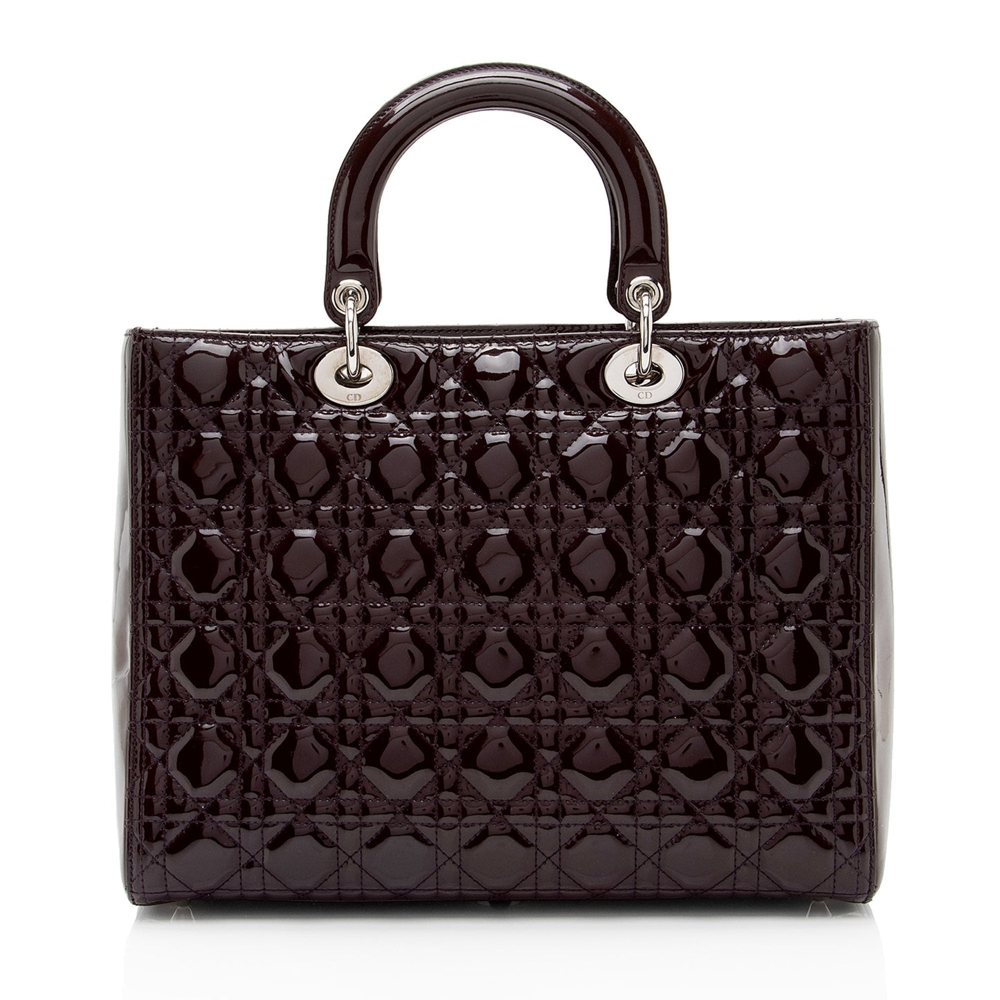Dior Lady Tote Shf 5Trae8 Leather Patent Large Tote Bag