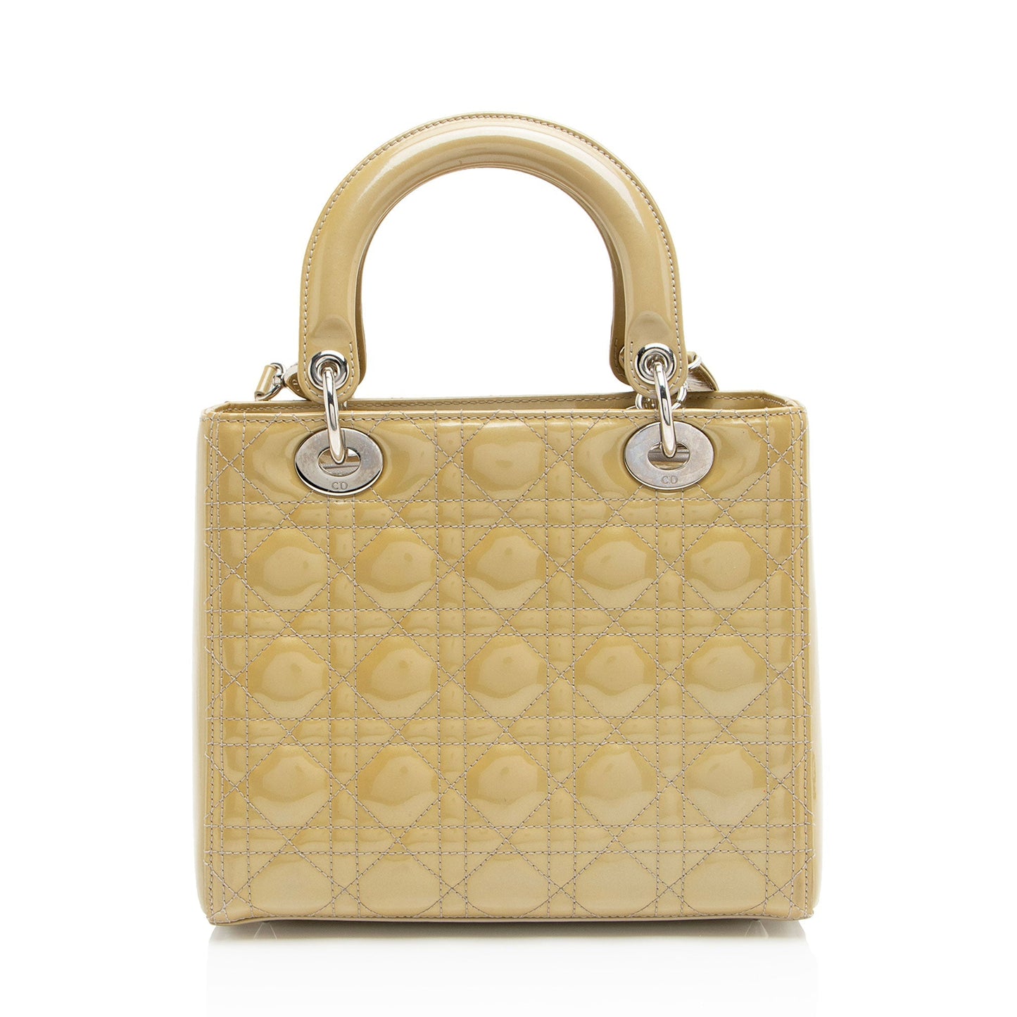 Dior Lady Tote Leather Patent Medium Tote Bag Dior Medium Tote