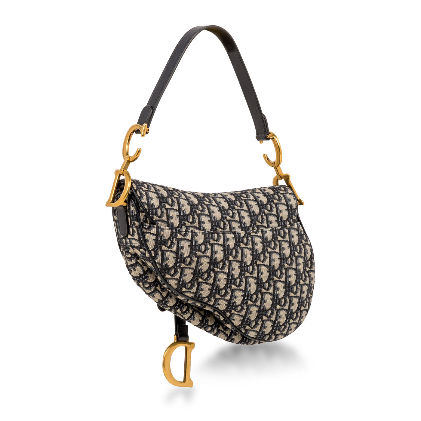 Dior Christian Saddle Bag Oblique Canvas Shoulder Bag Bag Oblique Canvas