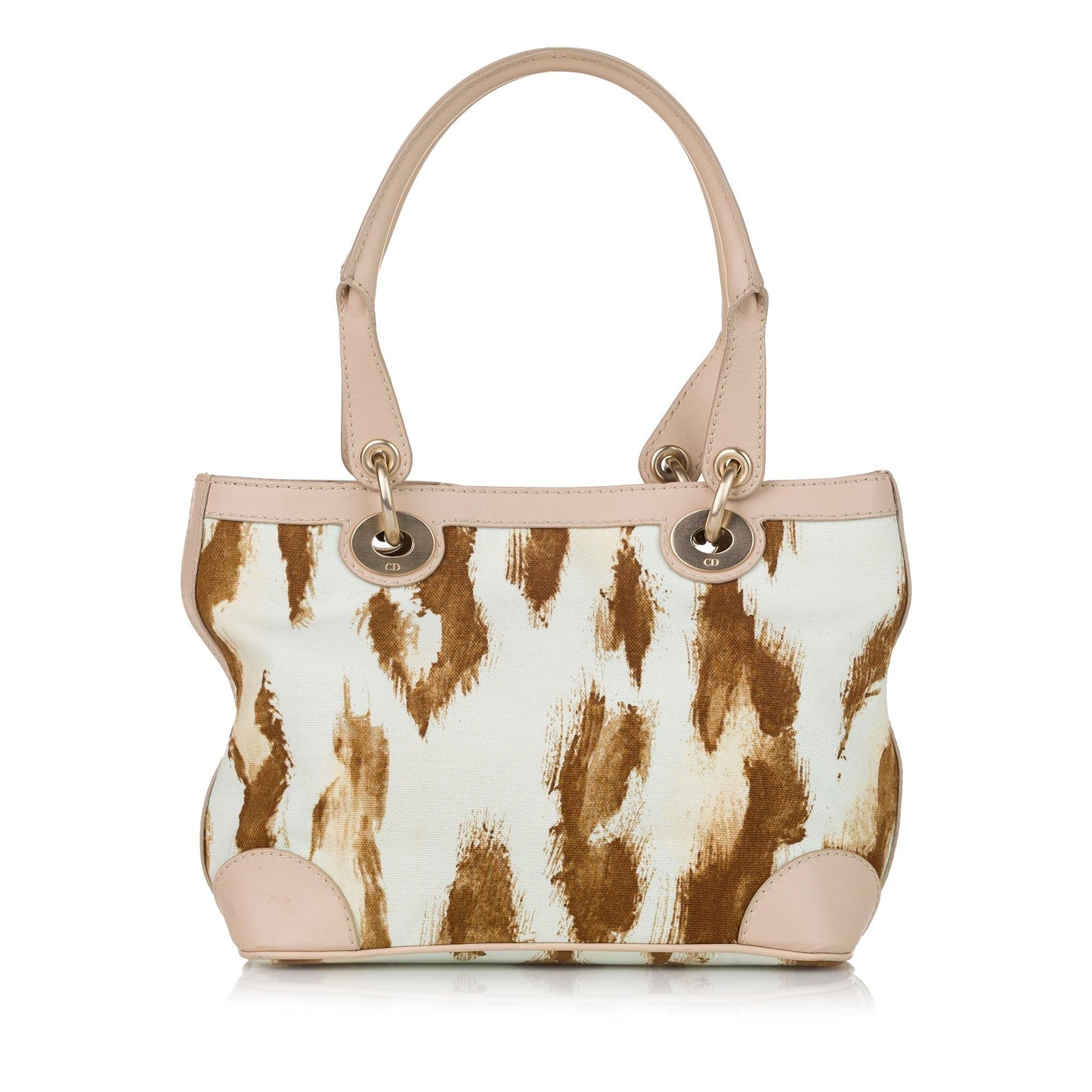 Dior Saint Tropez Handbag Shg Canvas Satchel Bag