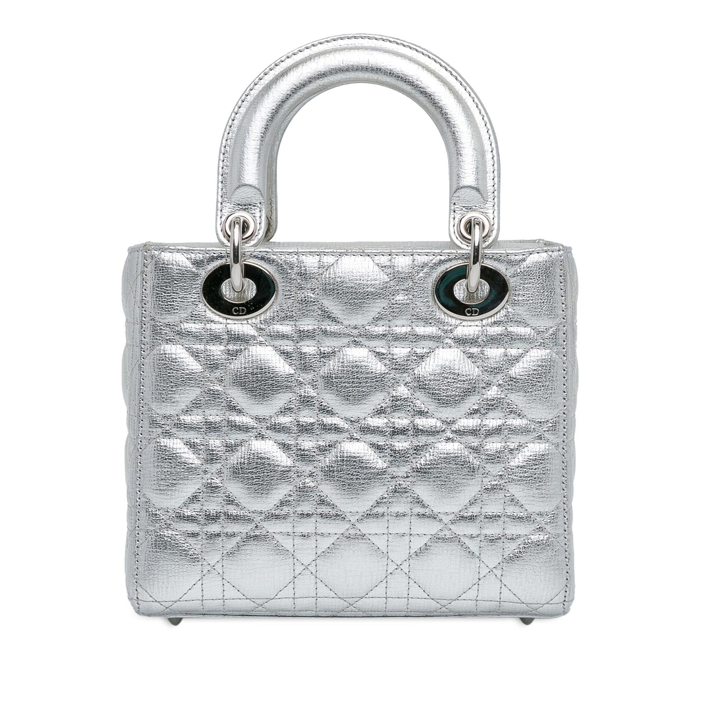 Dior Metallic Grained Calfskin Cannage Lucky Badges My Lady Small Satchel Bag Dior Shg Jrv0Kw