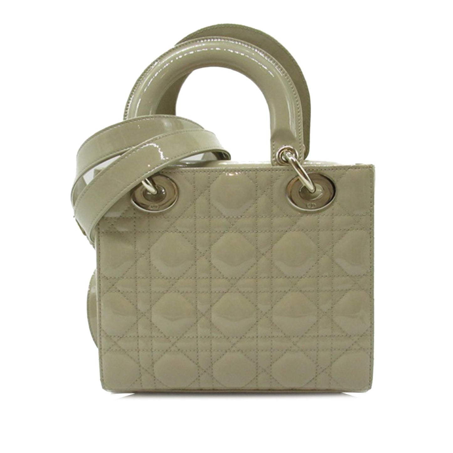 Dior Cannage Lady Shg 1Hehrx Satchel Bag Patent Small