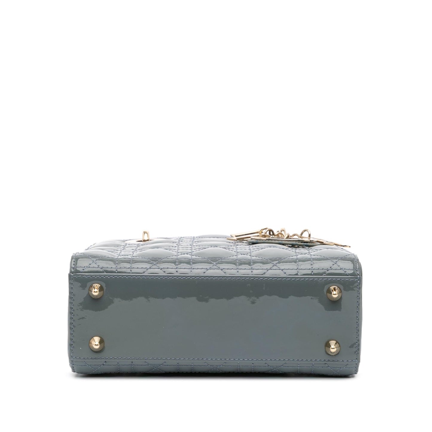Dior Cannage Lady Satchel Bag Patent Small Lady Dior 1