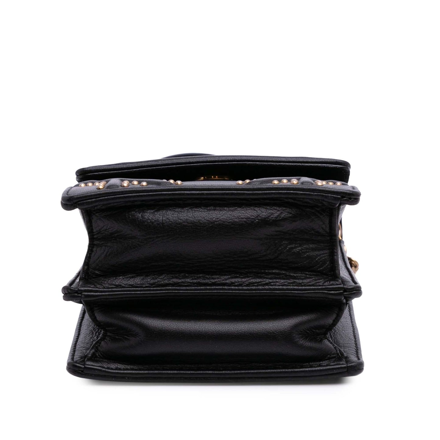 Dior Studded Vertical ama Crossbody Leather Crossbody Bag