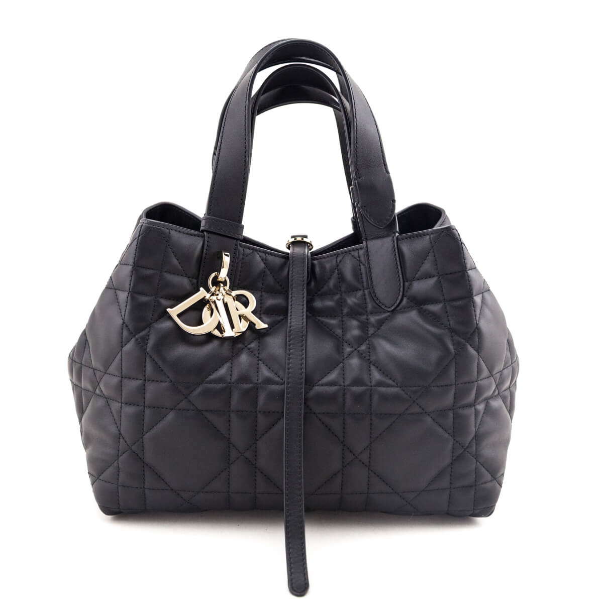 Dior Handbag Calfskin Macrocannage Toujours Black Medium