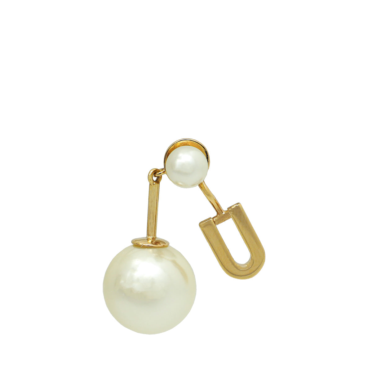 Dior Jewelry Christian My ABC U Tribales Single Earring White