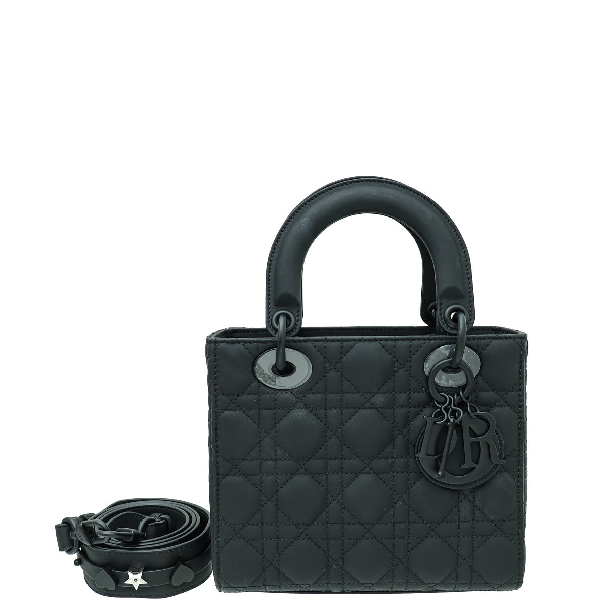 Dior Handbag Christian So Lady Ultra Matte My ABC Black Small Shoulder Bag