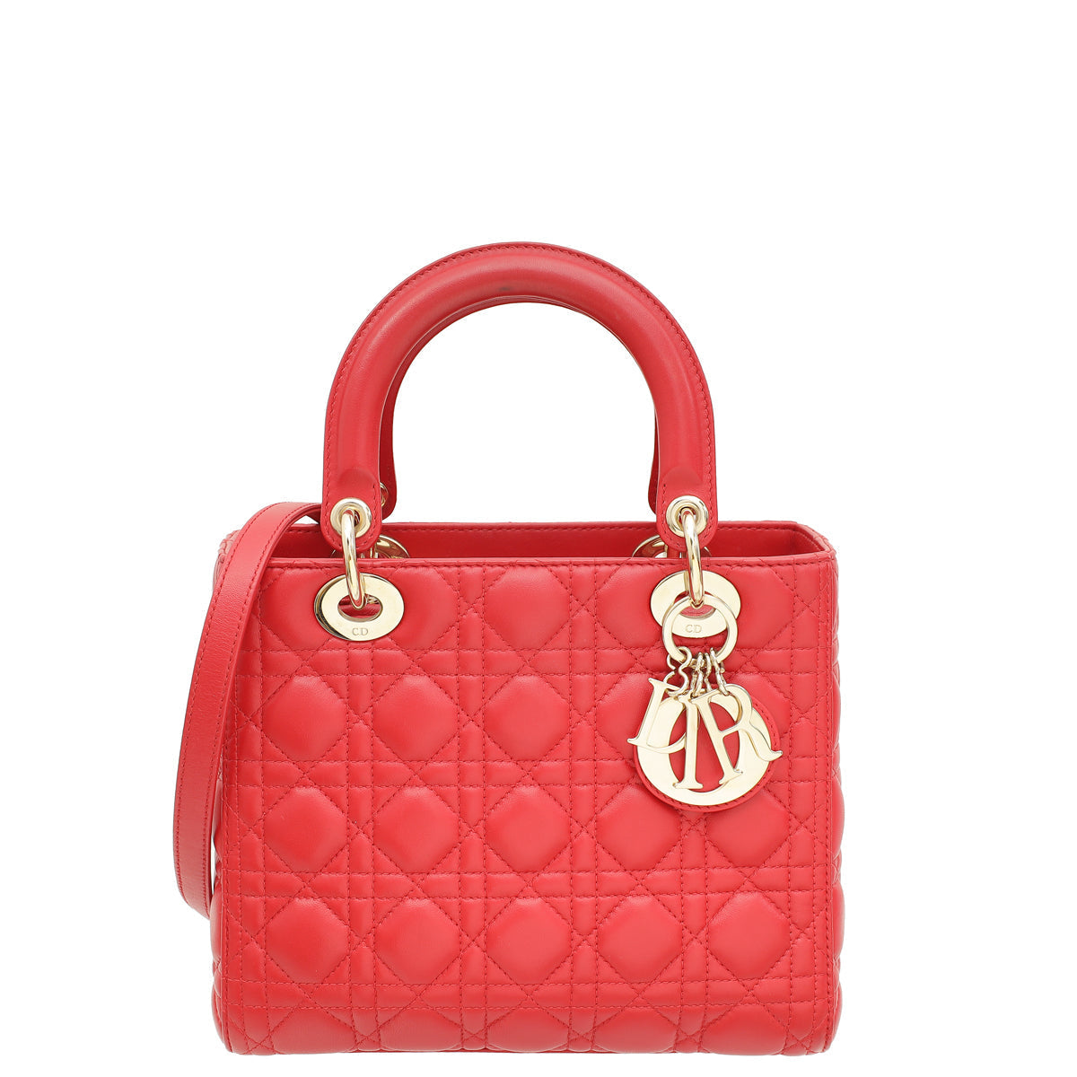 Dior Handbag Christian Lady Bag 2 Red Medium Shoulder Bag