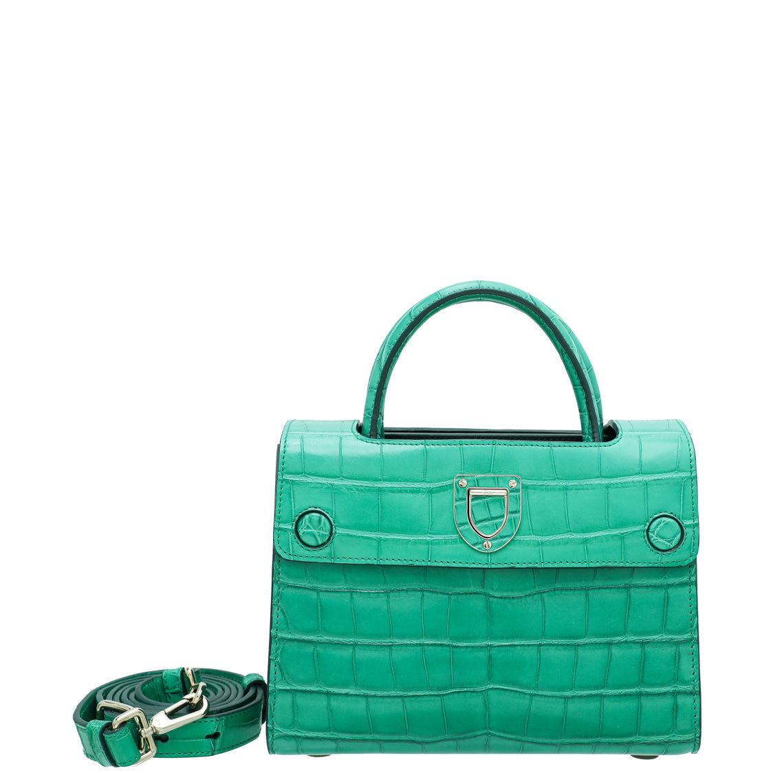 Dior Handbag Christian Alligator ever Bag Green Mini Shoulder Bag