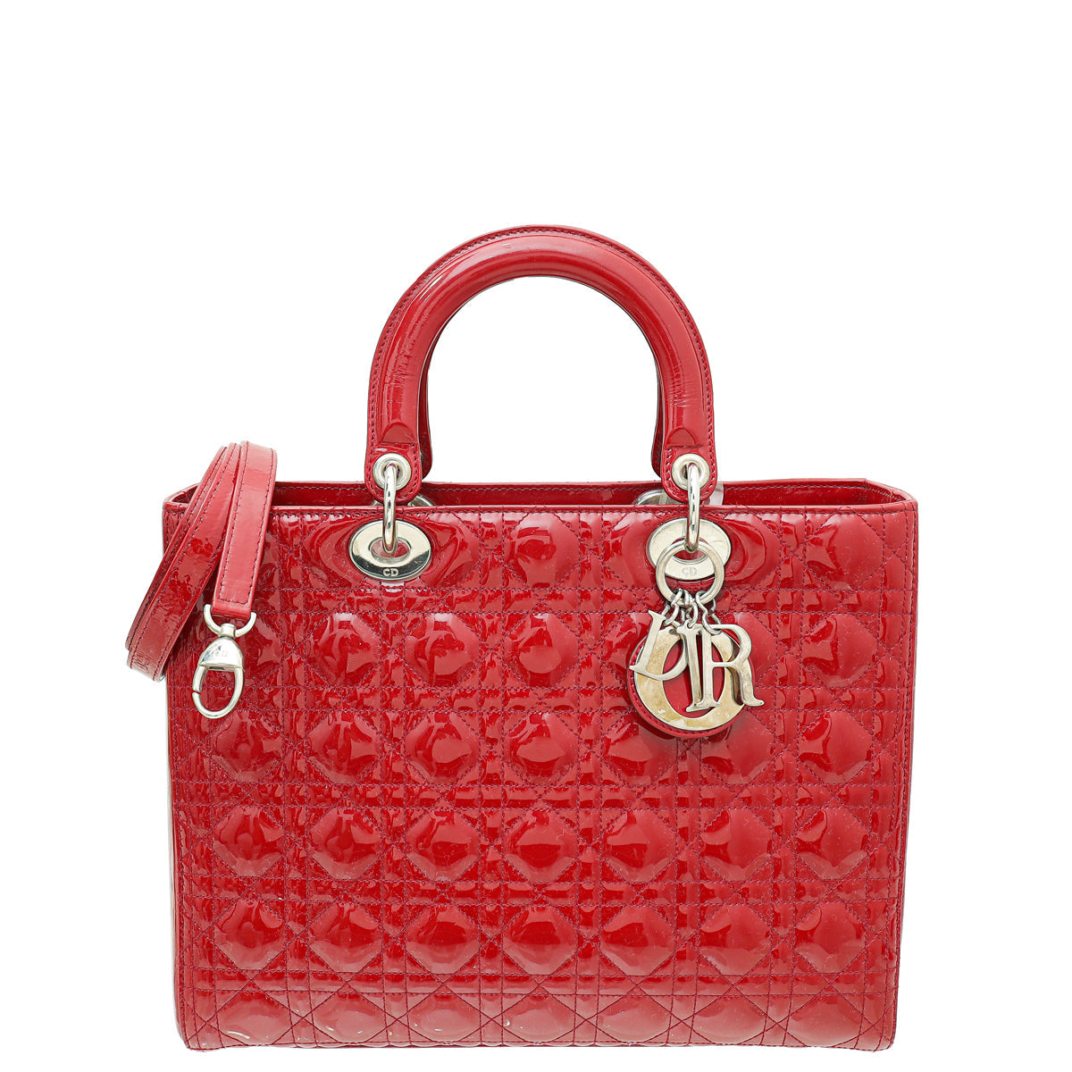Dior Handbag Christian Lady Bag 3 Red Large Shoulder Bag