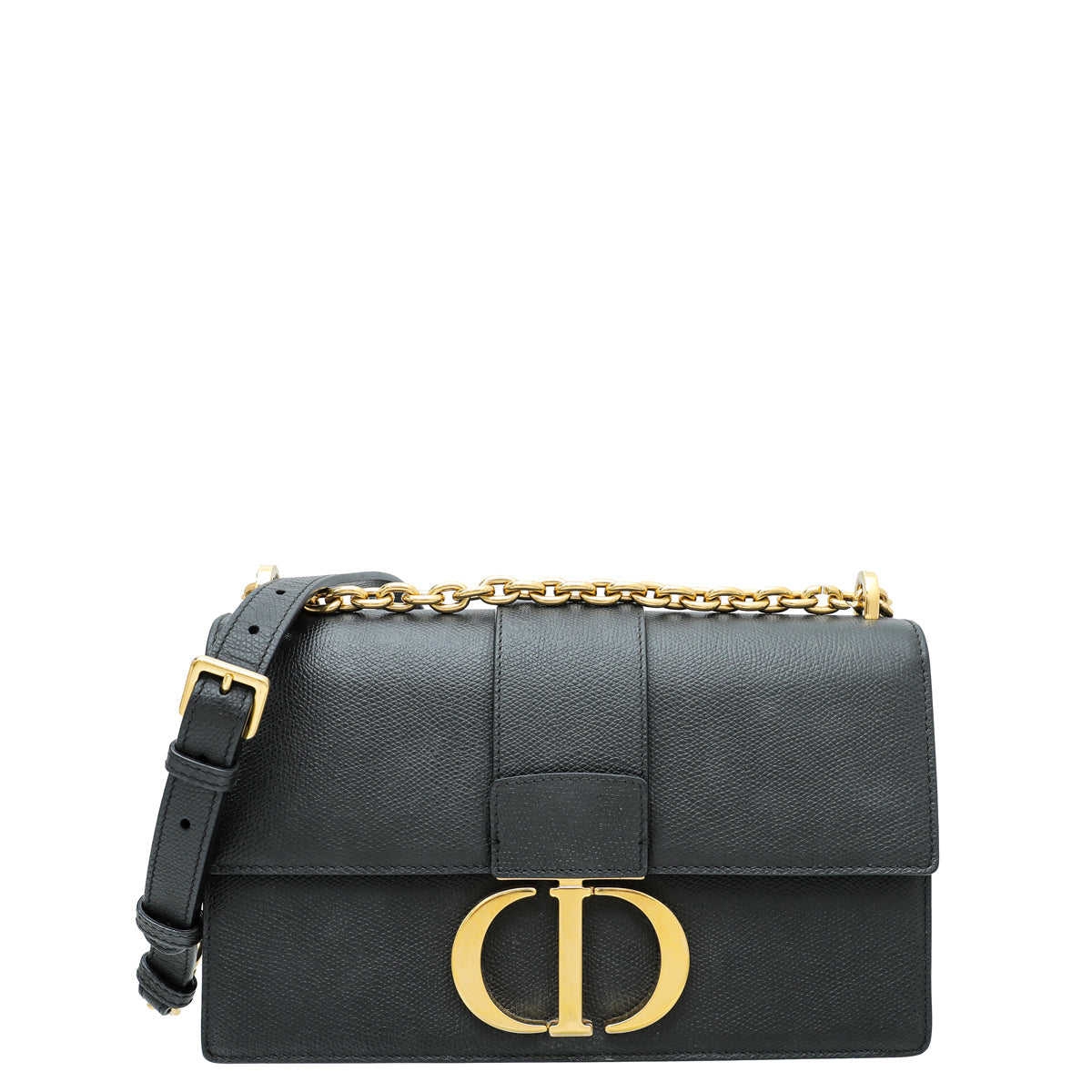 Dior Handbag Christian 30 Montaigne Bag Black Chain Flap Shoulder Bag