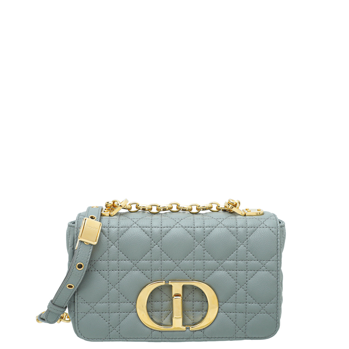 Dior Handbag Christian Caro Bag Gray Small Shoulder Bag