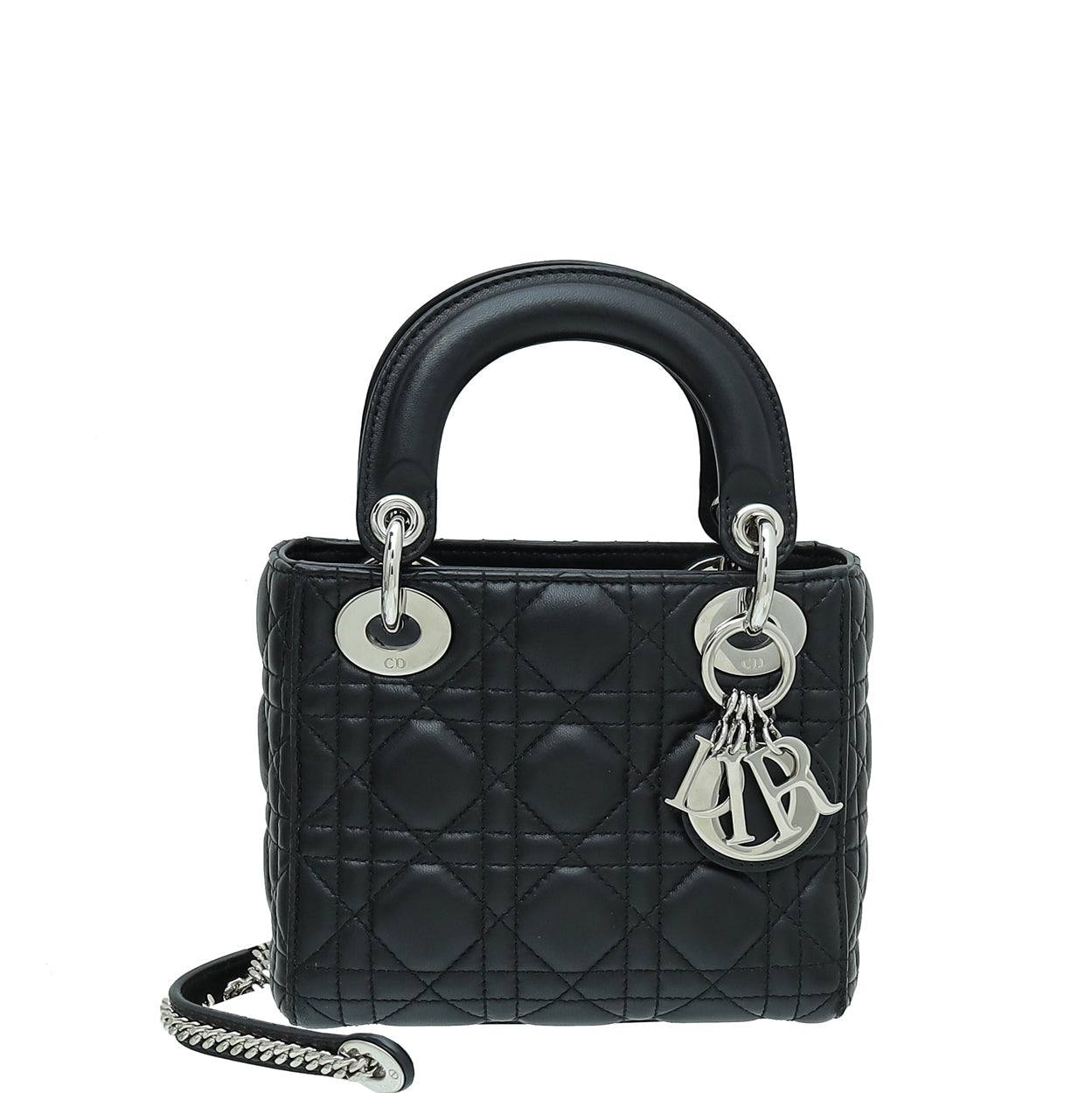 Dior Handbag Christian Lady Bag Black Mini Chain Shoulder Bag Mini Chain Bag