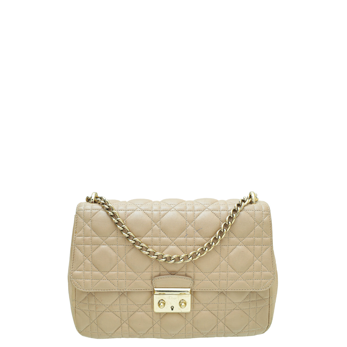 Dior Handbag Christian Miss Bag Beige Flap Shoulder Bag