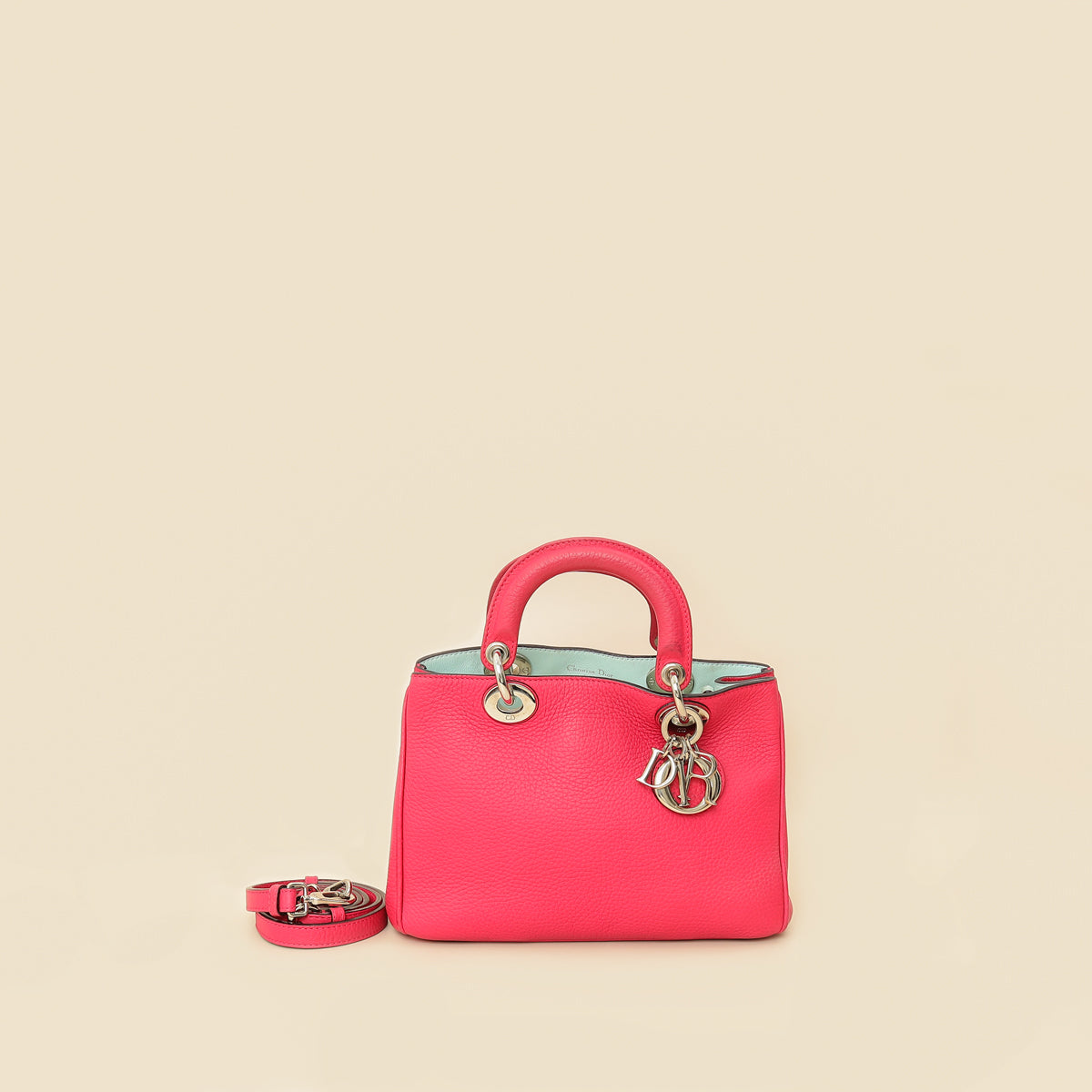 Dior Handbag Christian Fuchsia issimo Tote Bag Mini Shoulder Bag