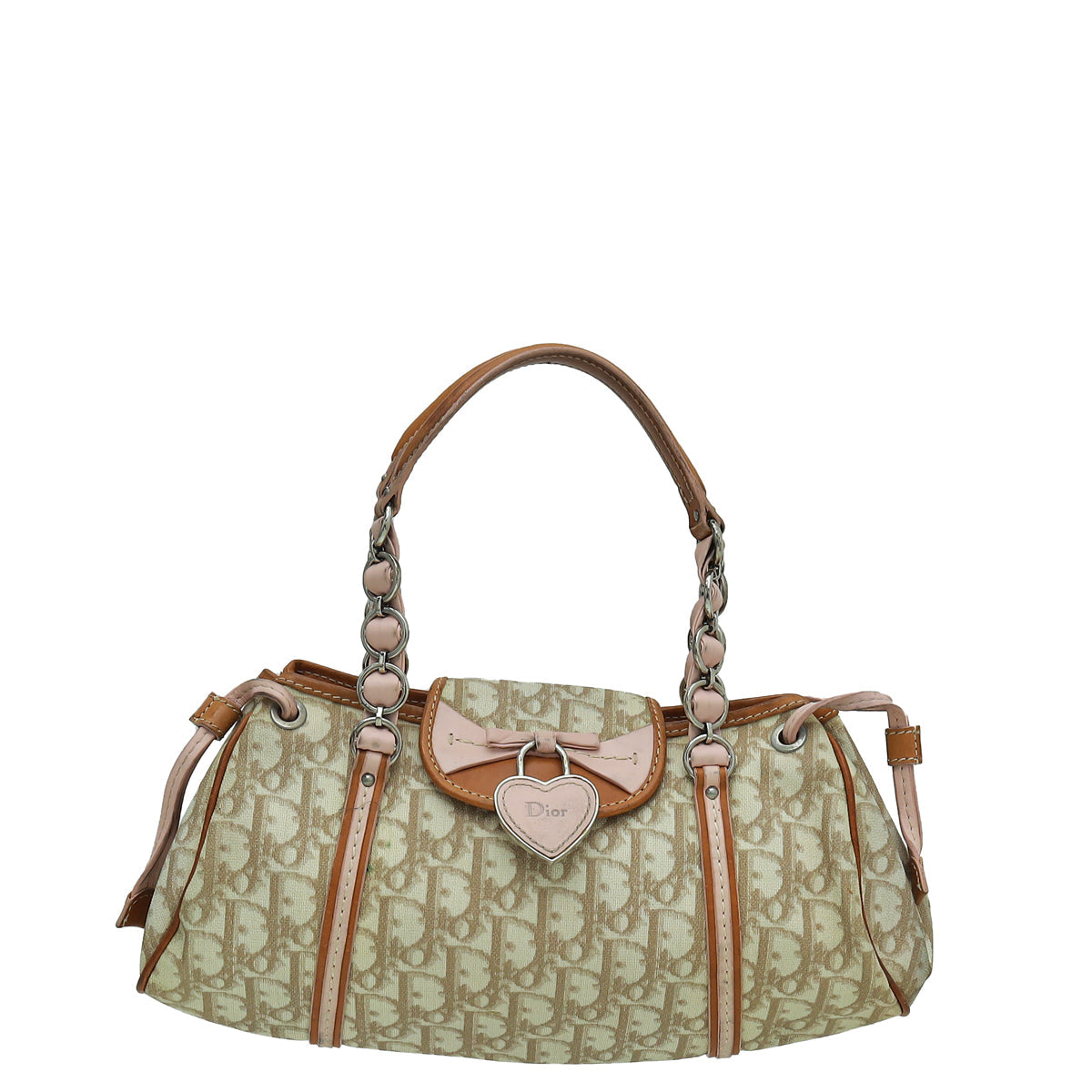 Dior Handbag Christian Tricolor Romantique Trotter Bag