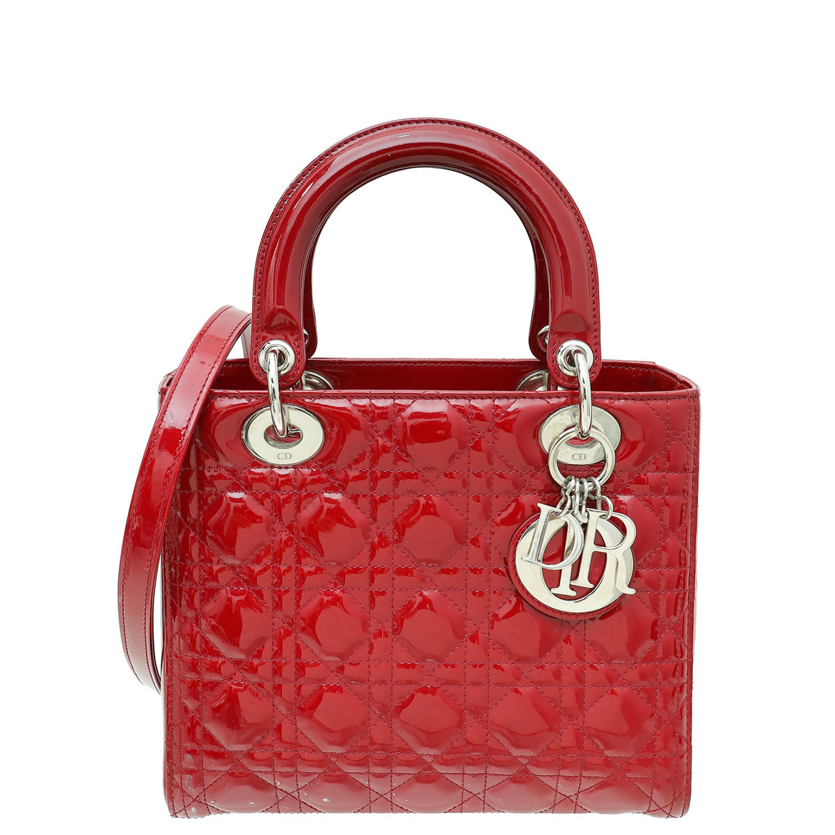 Dior Handbag Christian Cherry Lady Bag 2 Medium Shoulder Bag