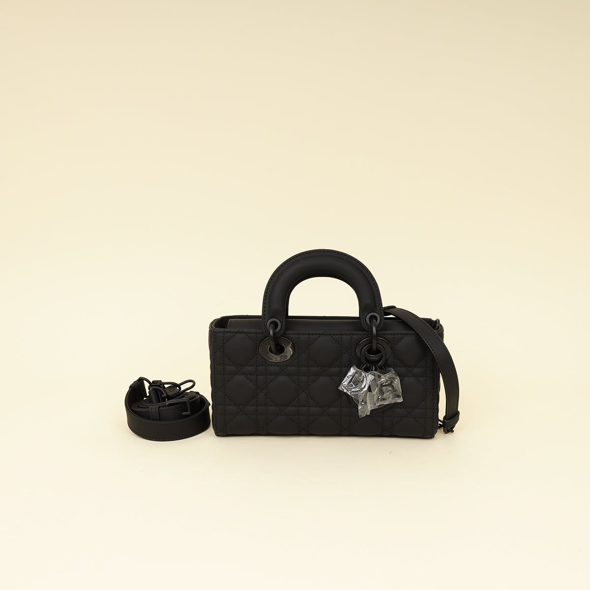 Dior Handbag Christian Ultramatte Cannage Lady D-Joy Bag Black Small Shoulder Bag