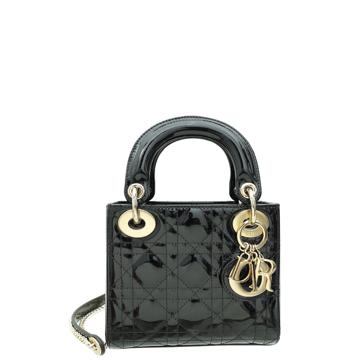 Dior Handbag Christian Lady Bag Black Mini Chain Shoulder Bag Lady Chain Bag