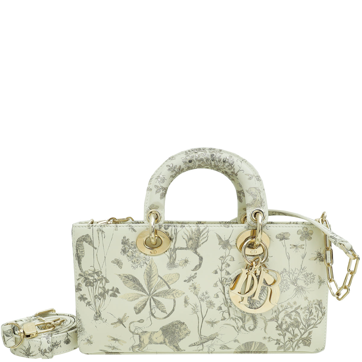 Dior Handbag Christian Latte Cabinet de Curiosités Print Lady Medium Shoulder Bag
