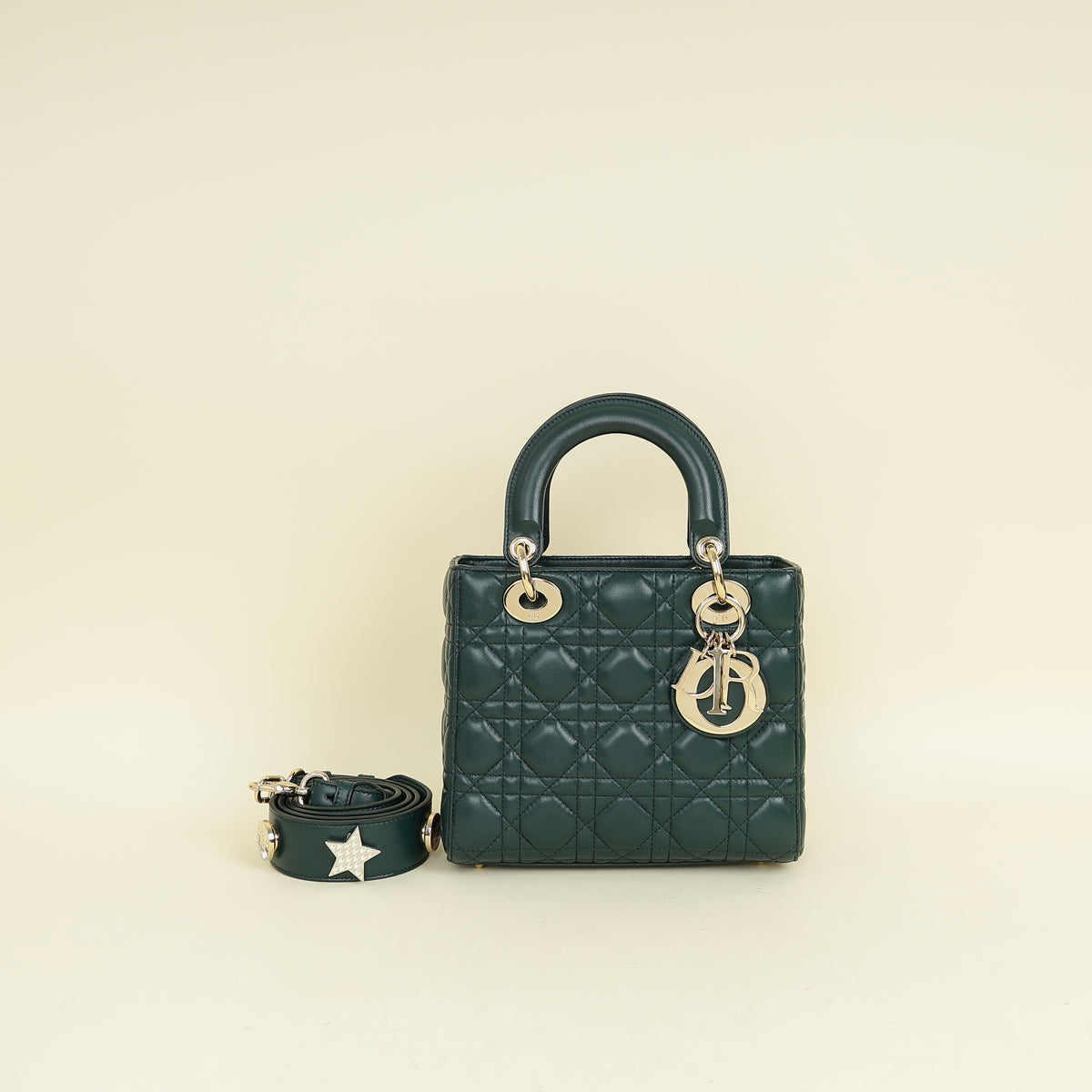 Dior Handbag Christian Emerald Lady My ABC Bag Green Small Shoulder Bag