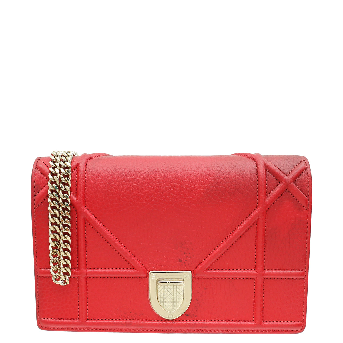 Dior Shoulder Bag Christian ama Wallet On Red Chain