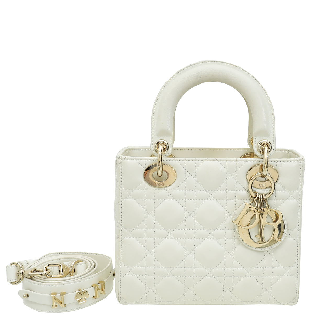 Dior Handbag Christian Lady My ABC Bag White Small Shoulder Bag