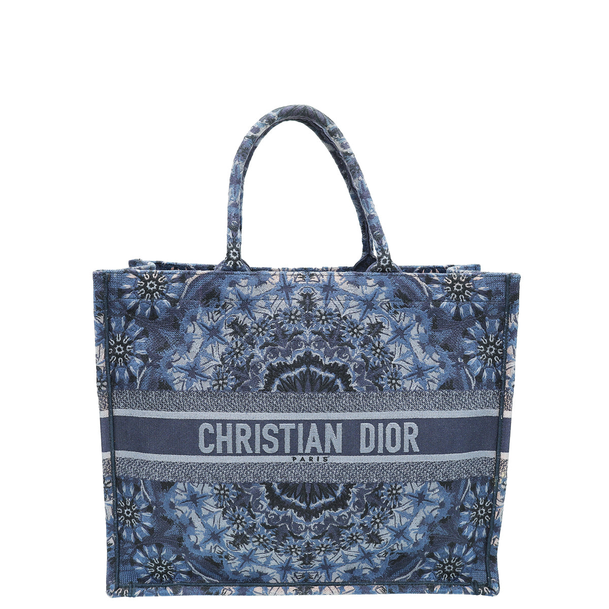 Dior Handbag Christian Book Tote Kaleiscopic Bag Blue Navy Large Tote Bag