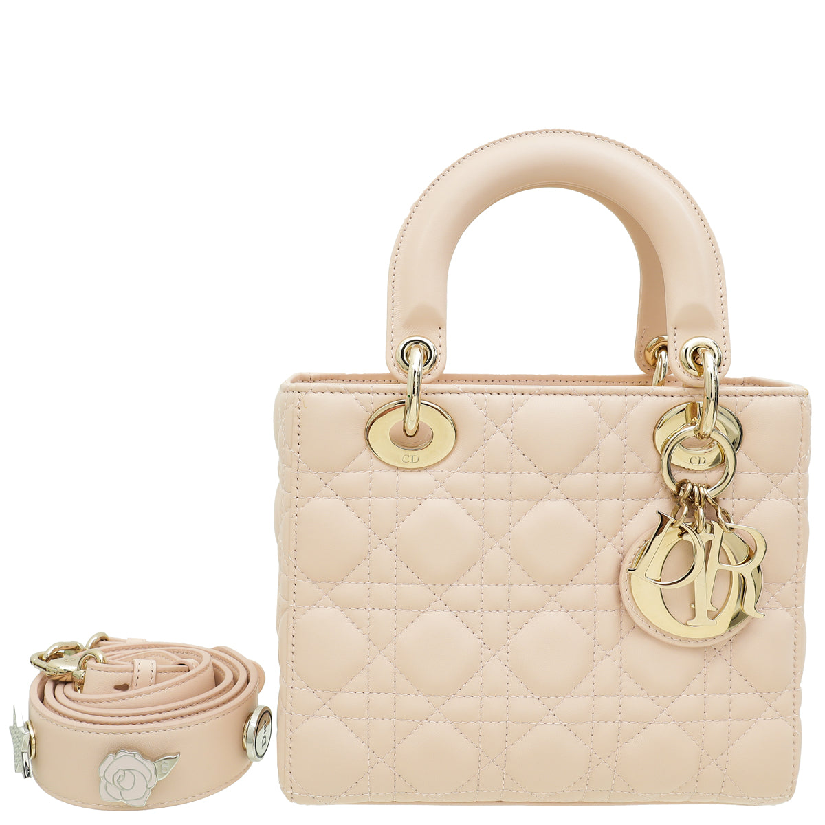 Dior Handbag Christian Light Peach Lady My ABC Bag Small Shoulder Bag
