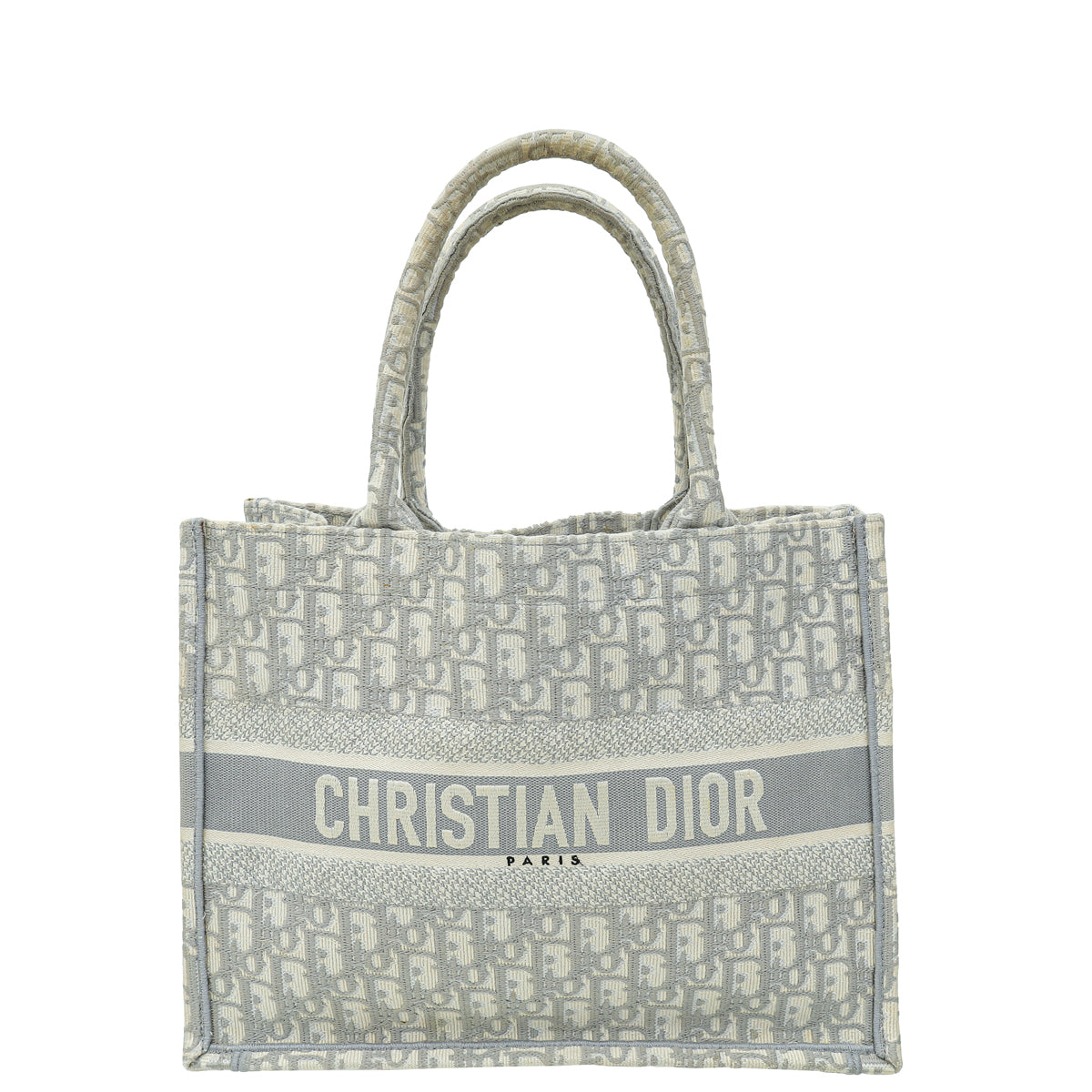 Dior Handbag Christian Grey Book Tote Bag Gray Medium